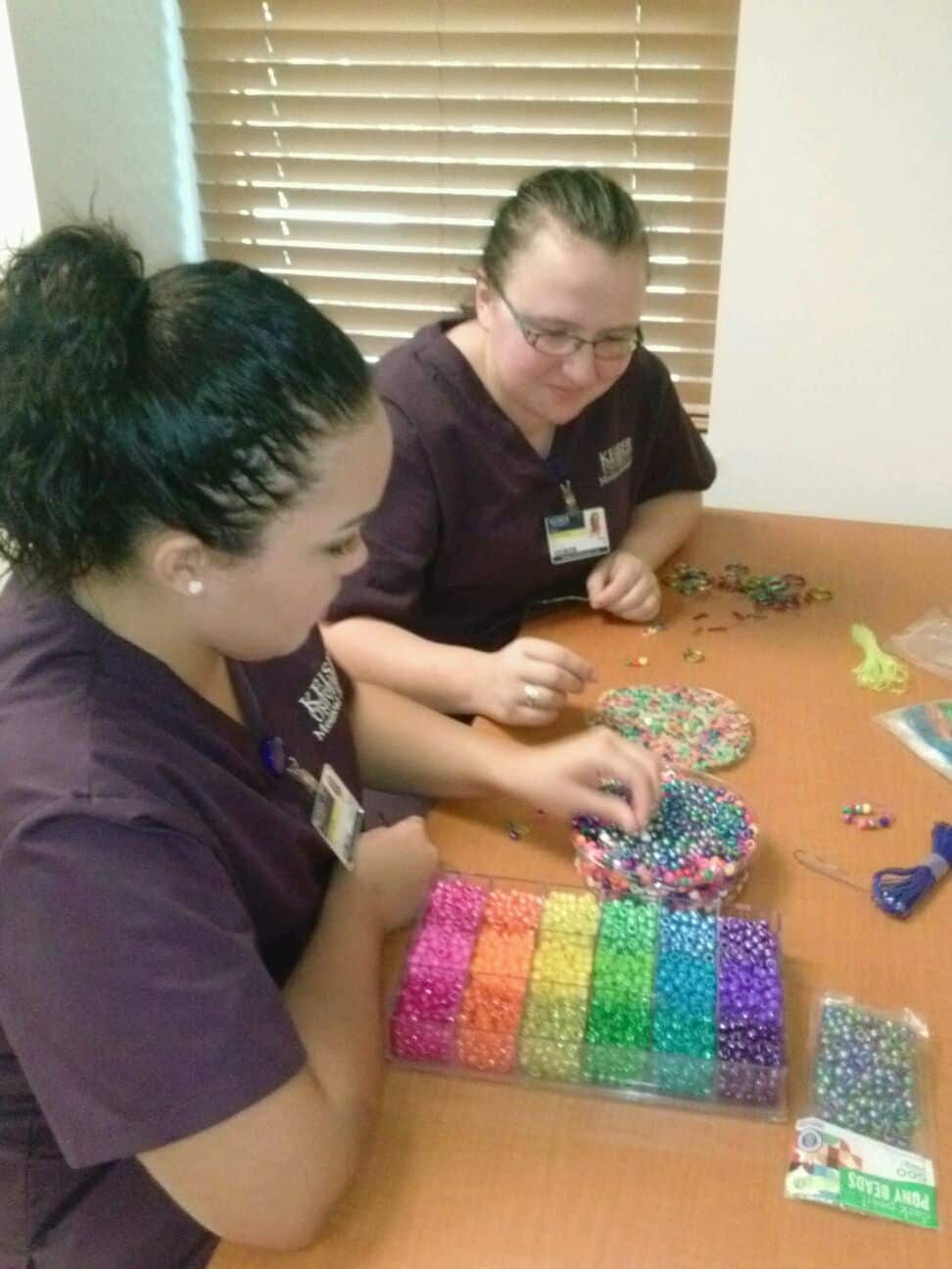 Hand-Made Keychain Shows Order of Blood Draw