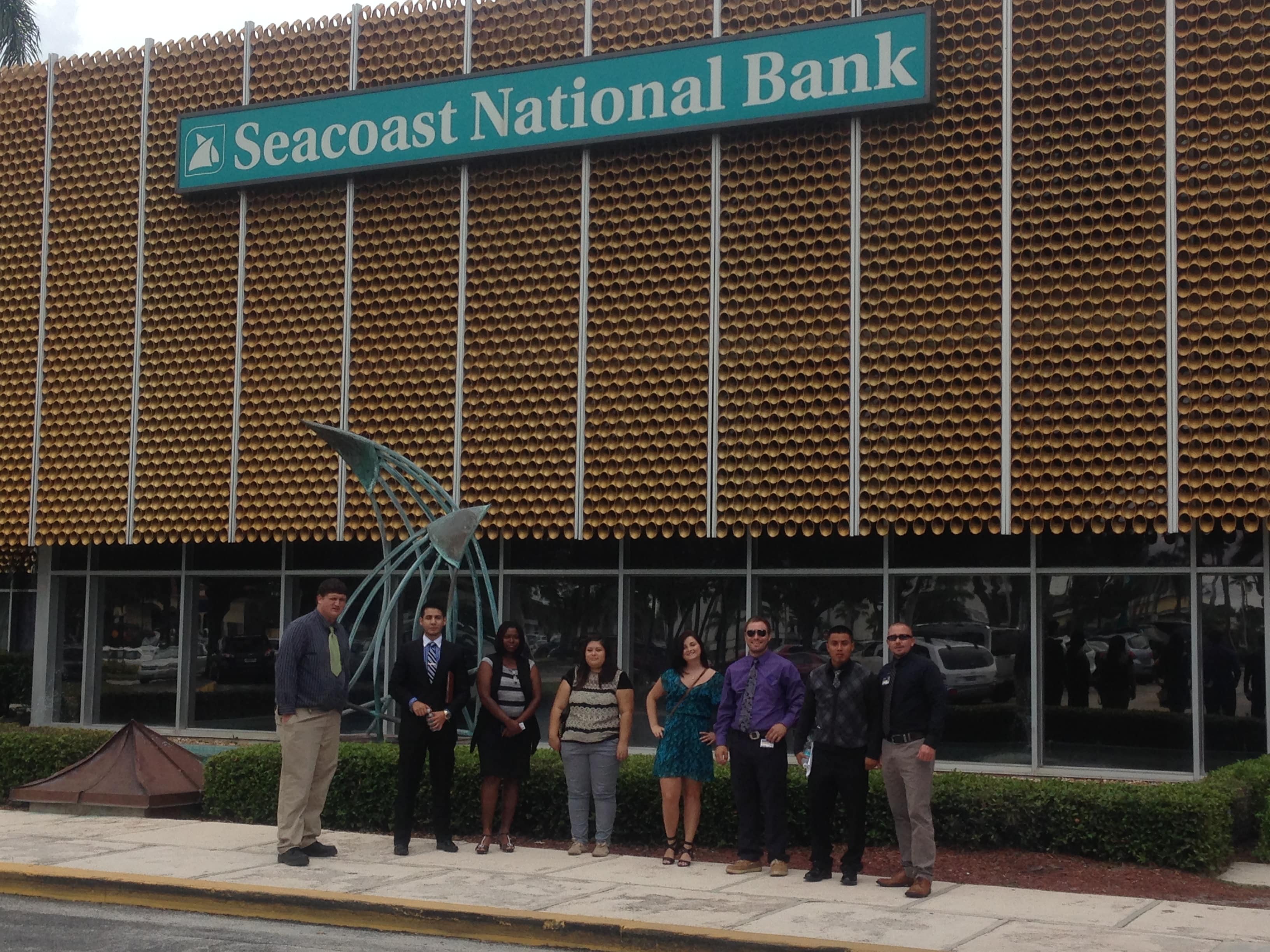 Students From the Port St. Lucie Campus Meet with Top Executives at Seacoast National Bank