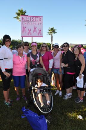 The Sarasota Campus Participates in Making Strides Against Breast Cancer