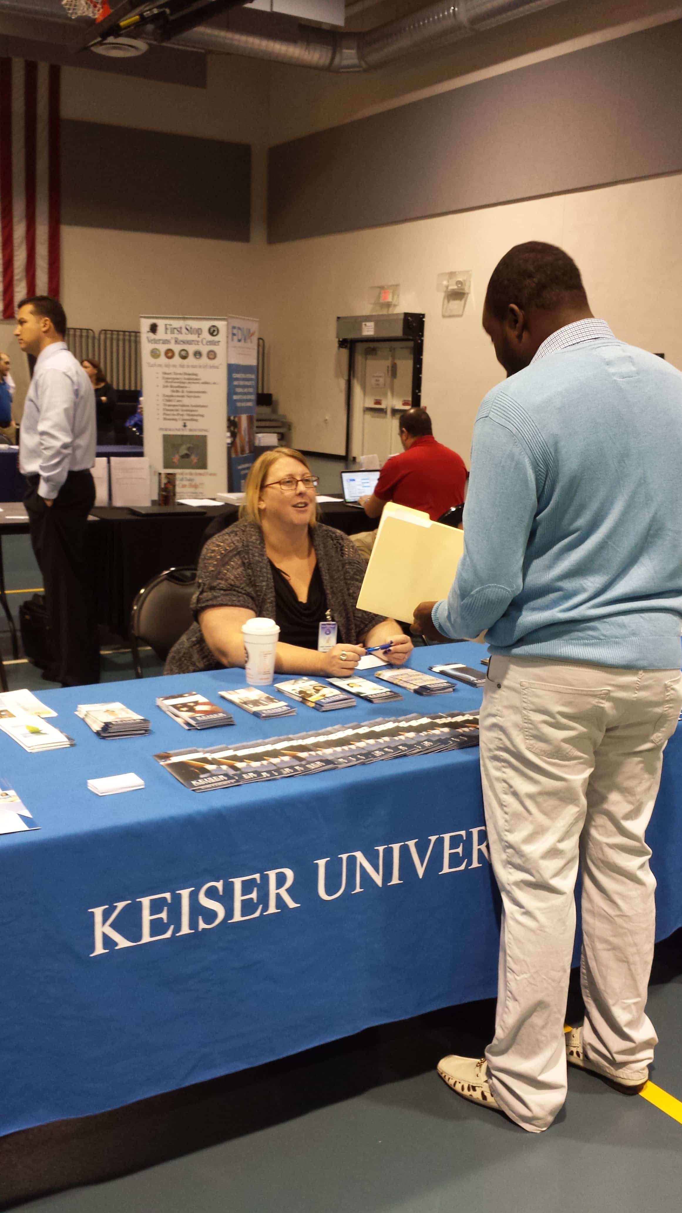 The West Palm Beach Campus Participates in a Veterans Job Fair