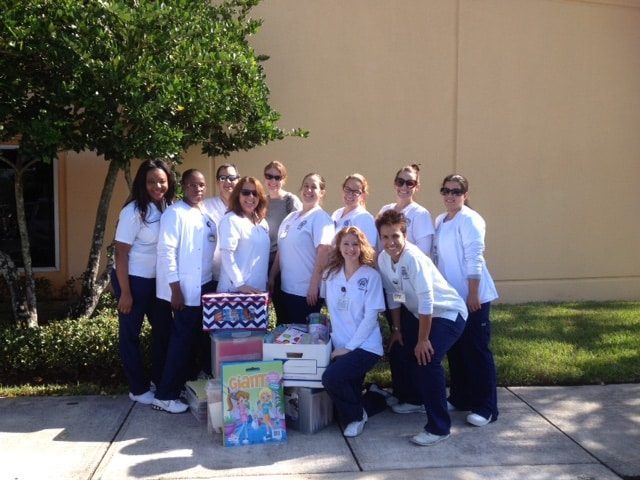 Nursing Students from West Palm Beach Visit Physician’s Prescribed Extended Care with Donated Items