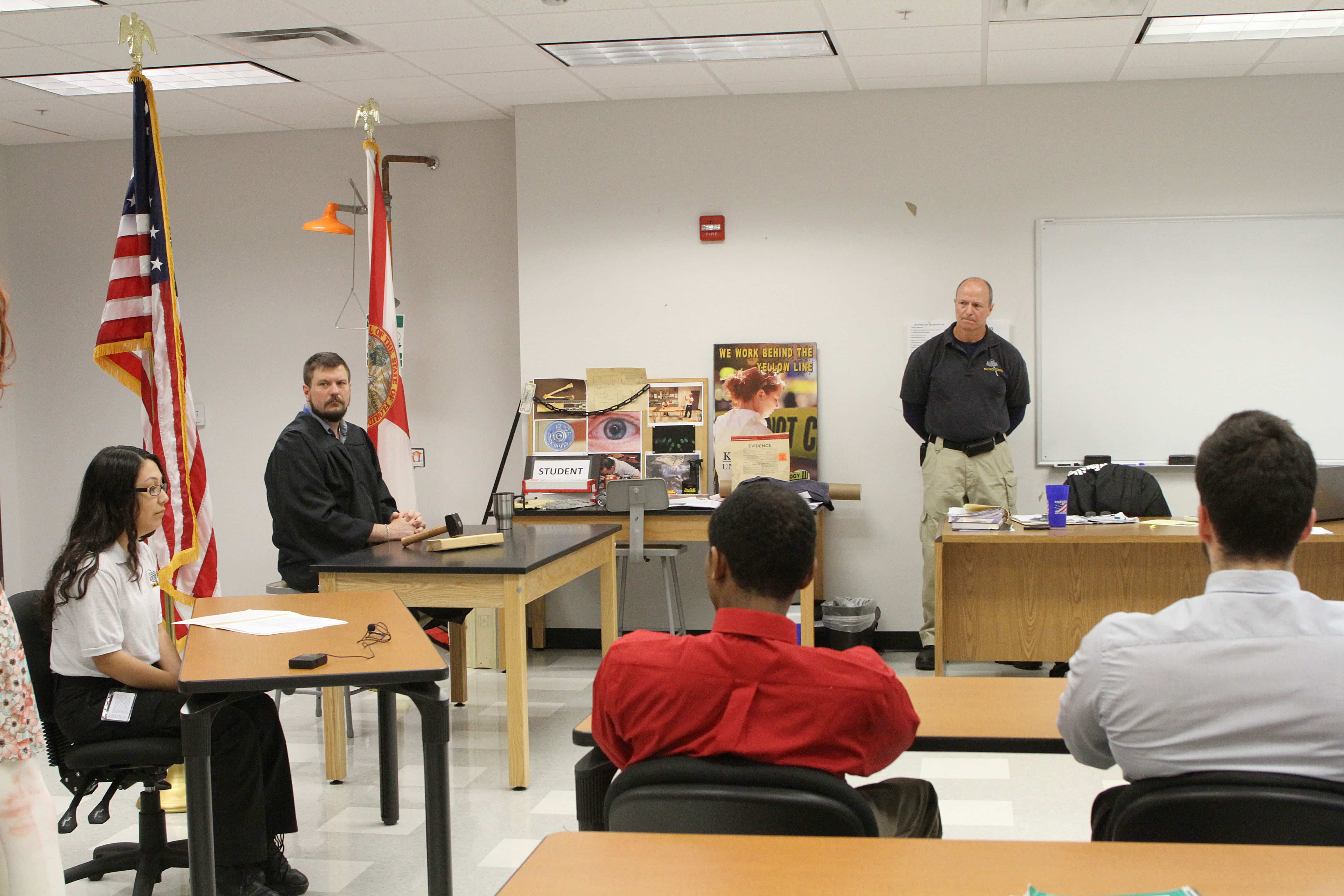 Crime Scene Technology Students Participate in a Mock Trial