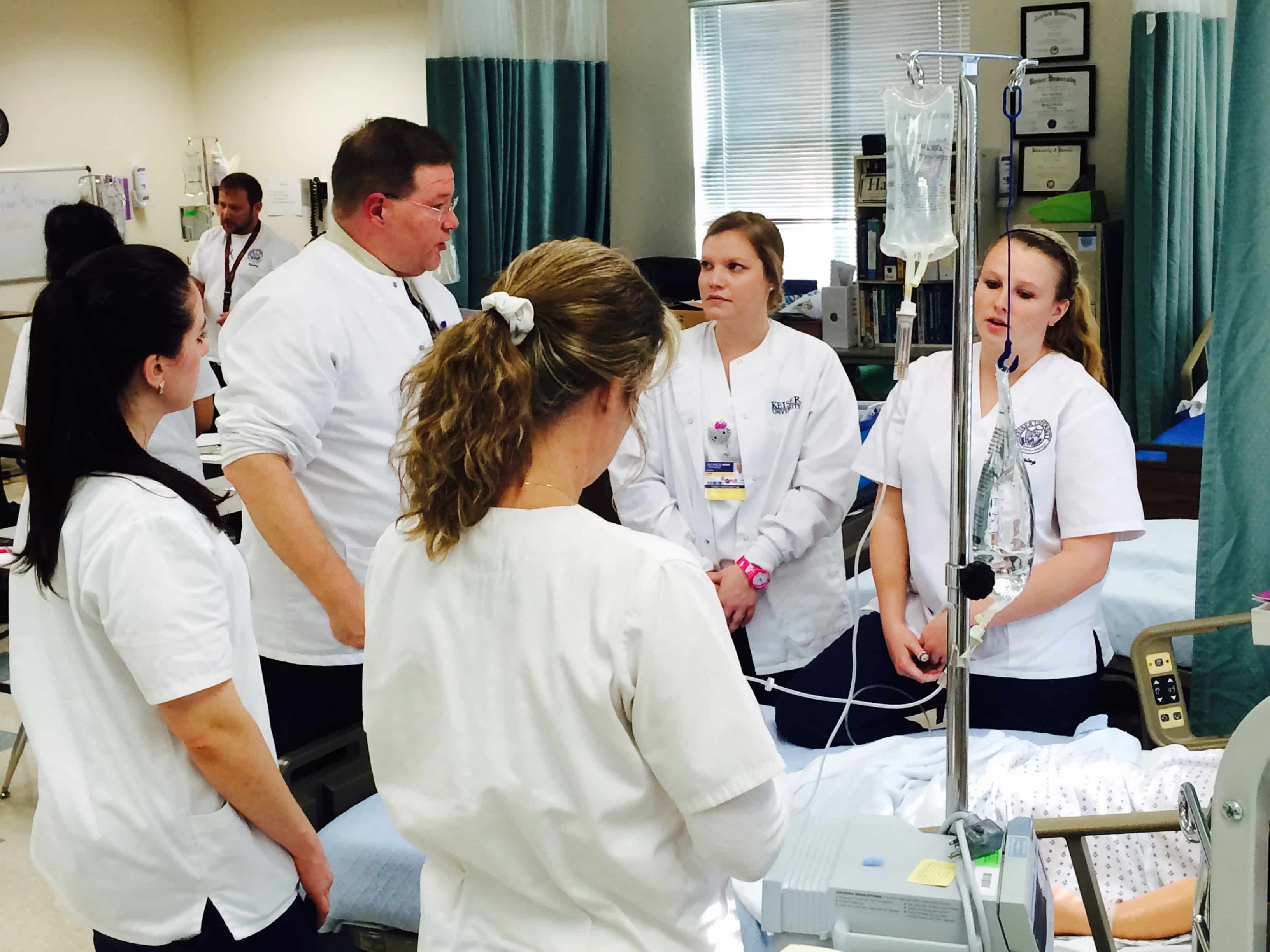 Nursing Students in Sarasota Learn IV Techniques