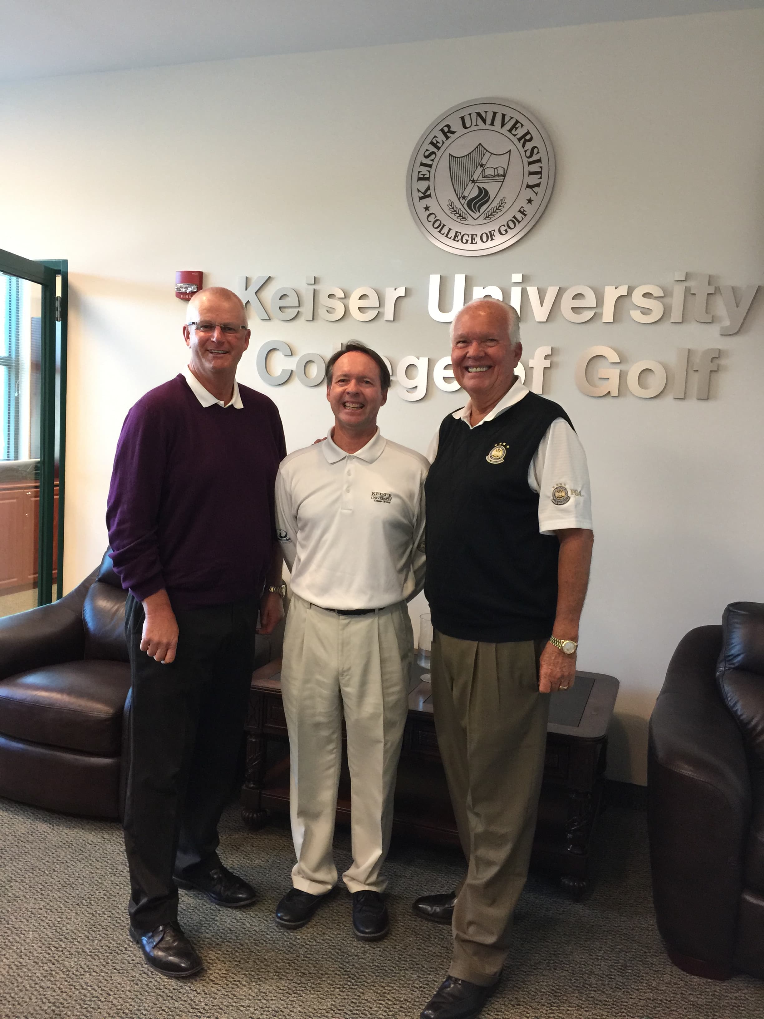 Sandy Lyle, World Golf Hall of Fame Member, Visits Keiser University College of Golf & Sport Management