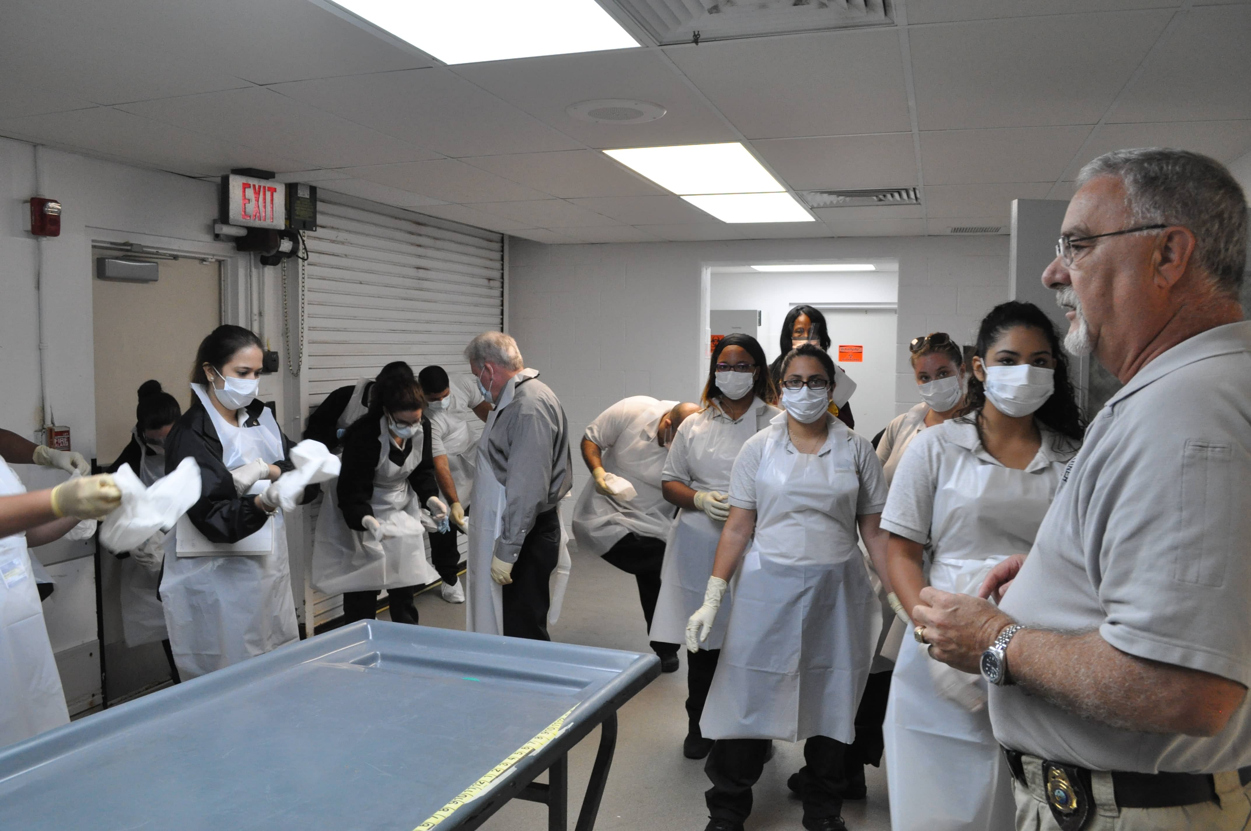 Crime Scene Technology Students from West Palm Beach, Miami and Pembroke Pines Tour the Palm Beach County Medical Examiner’s Office