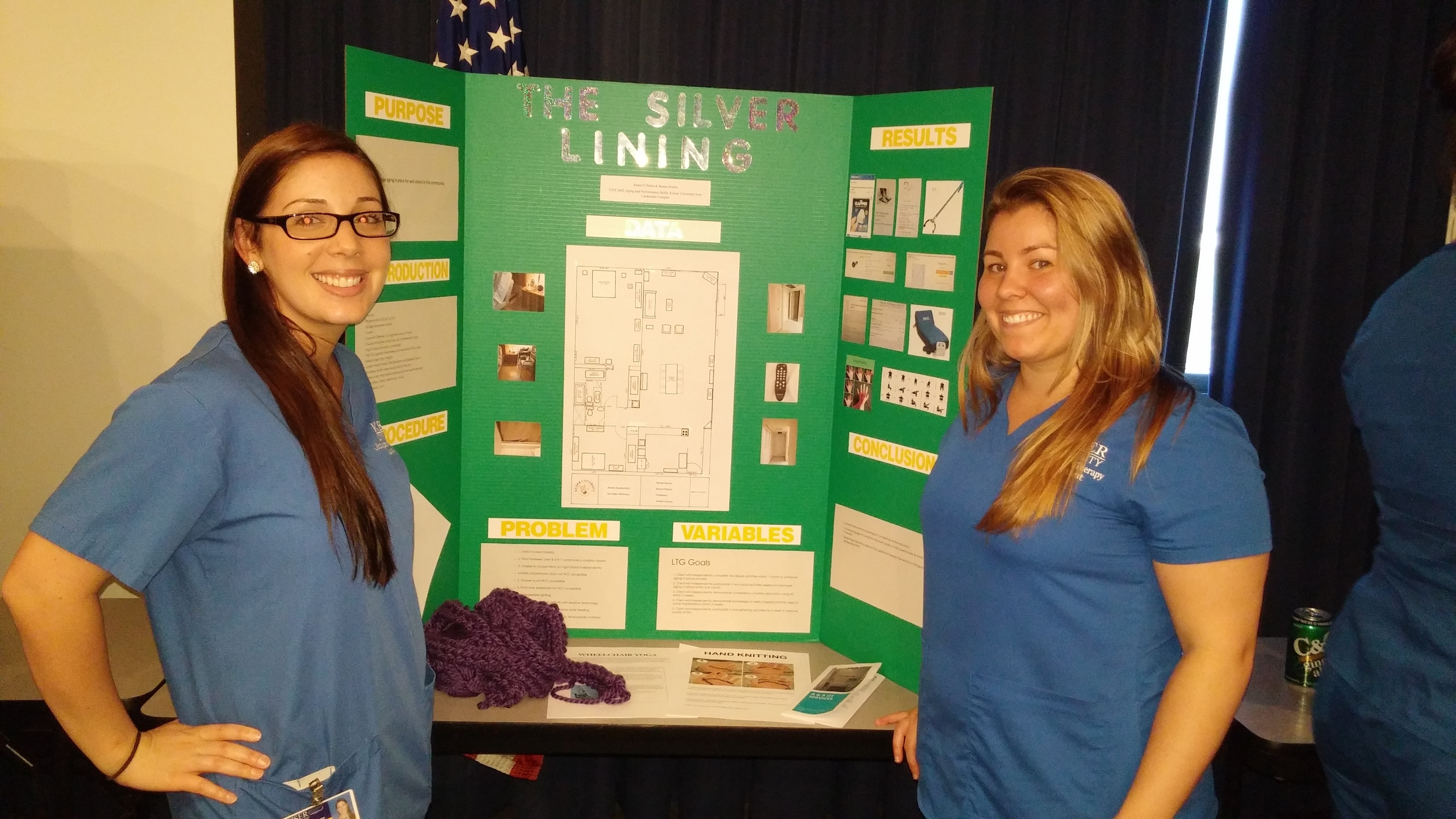 Ft. Lauderdale Occupational Therapy Assistant Students Create and Present Posters for Their Aging Course