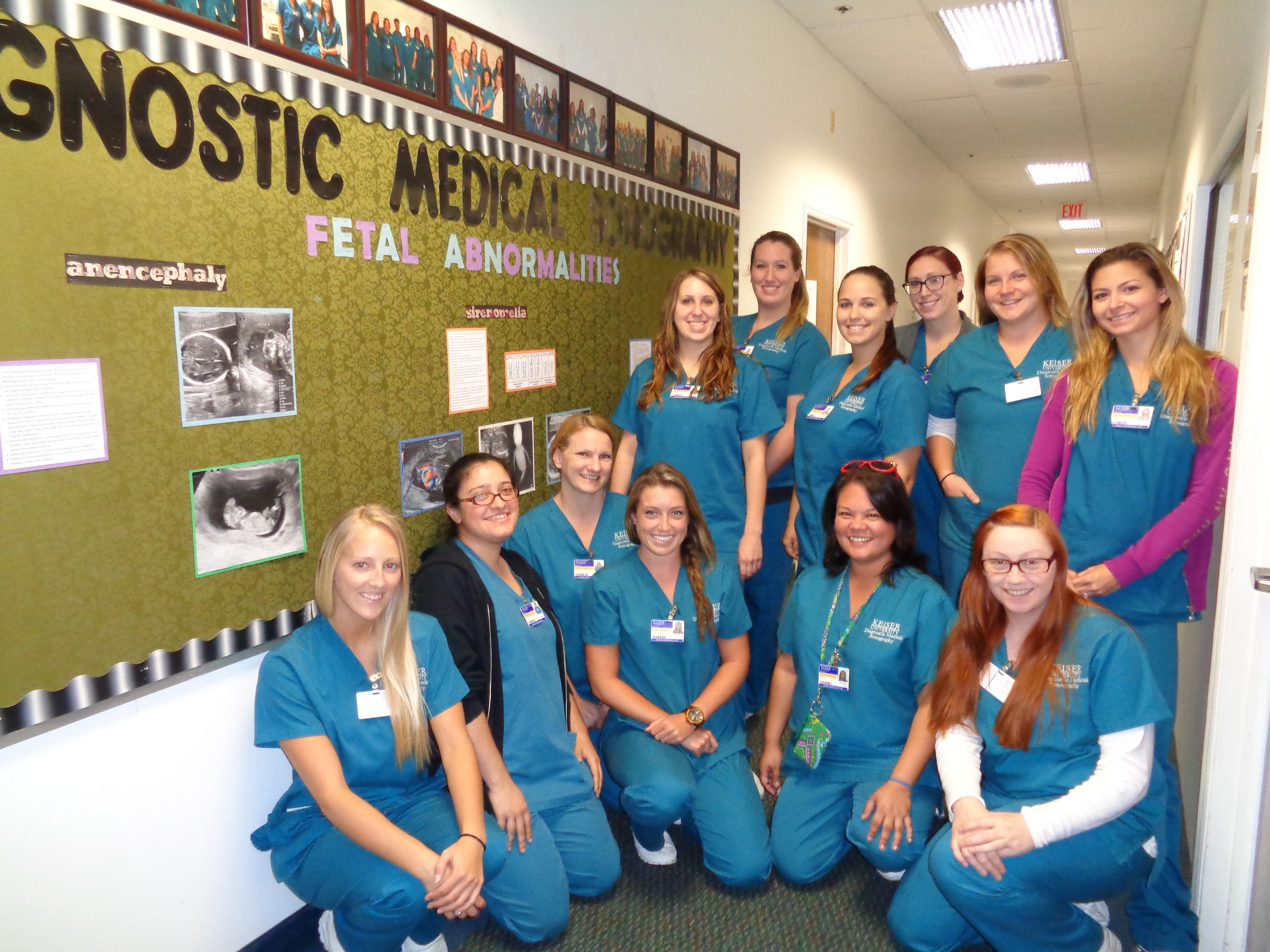 Diagnostic Medical Sonography Students Create a Bulletin Board Keiser University