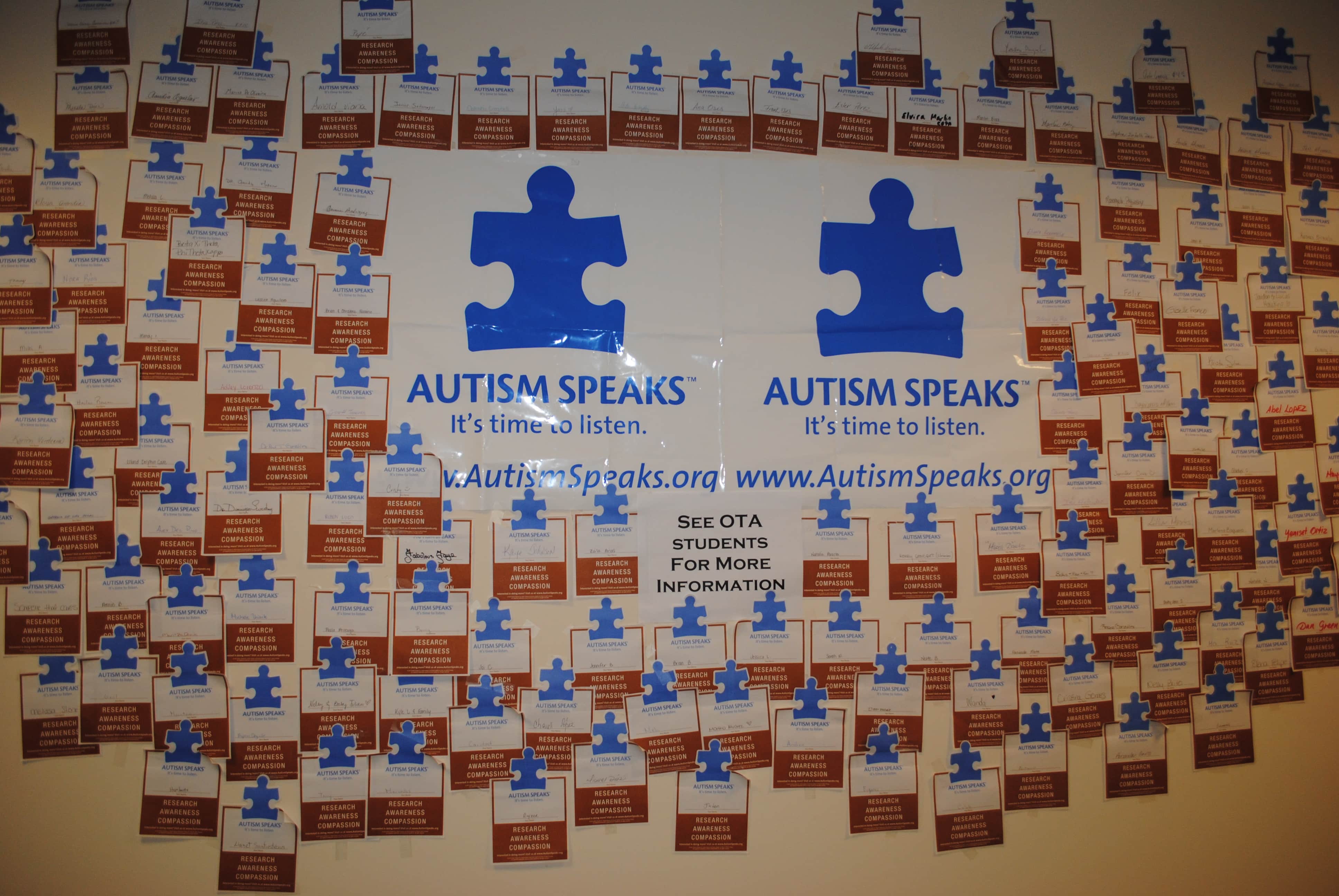 Occupational Therapy Assistant Students in Miami Raise Money for Autism Speaks