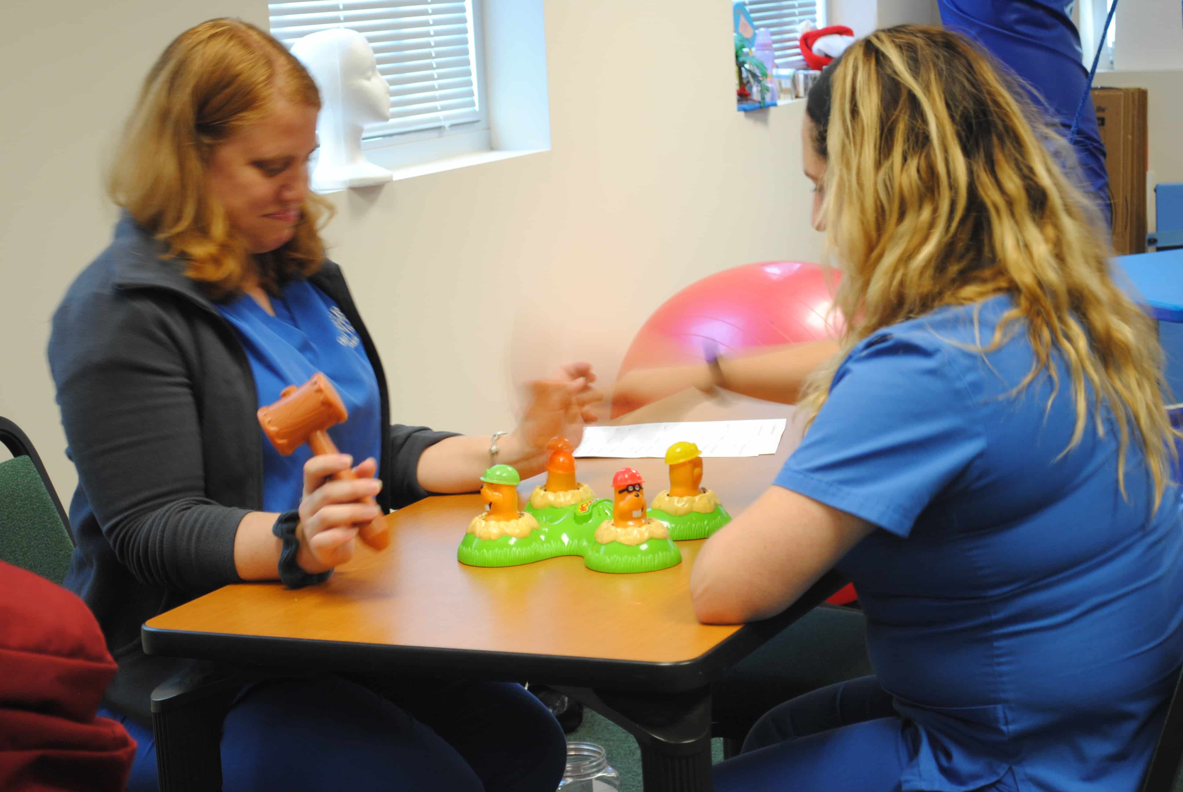 Occupational Therapy Assistant Students at the Miami Campus Learn how to Work with Children with Disabilities