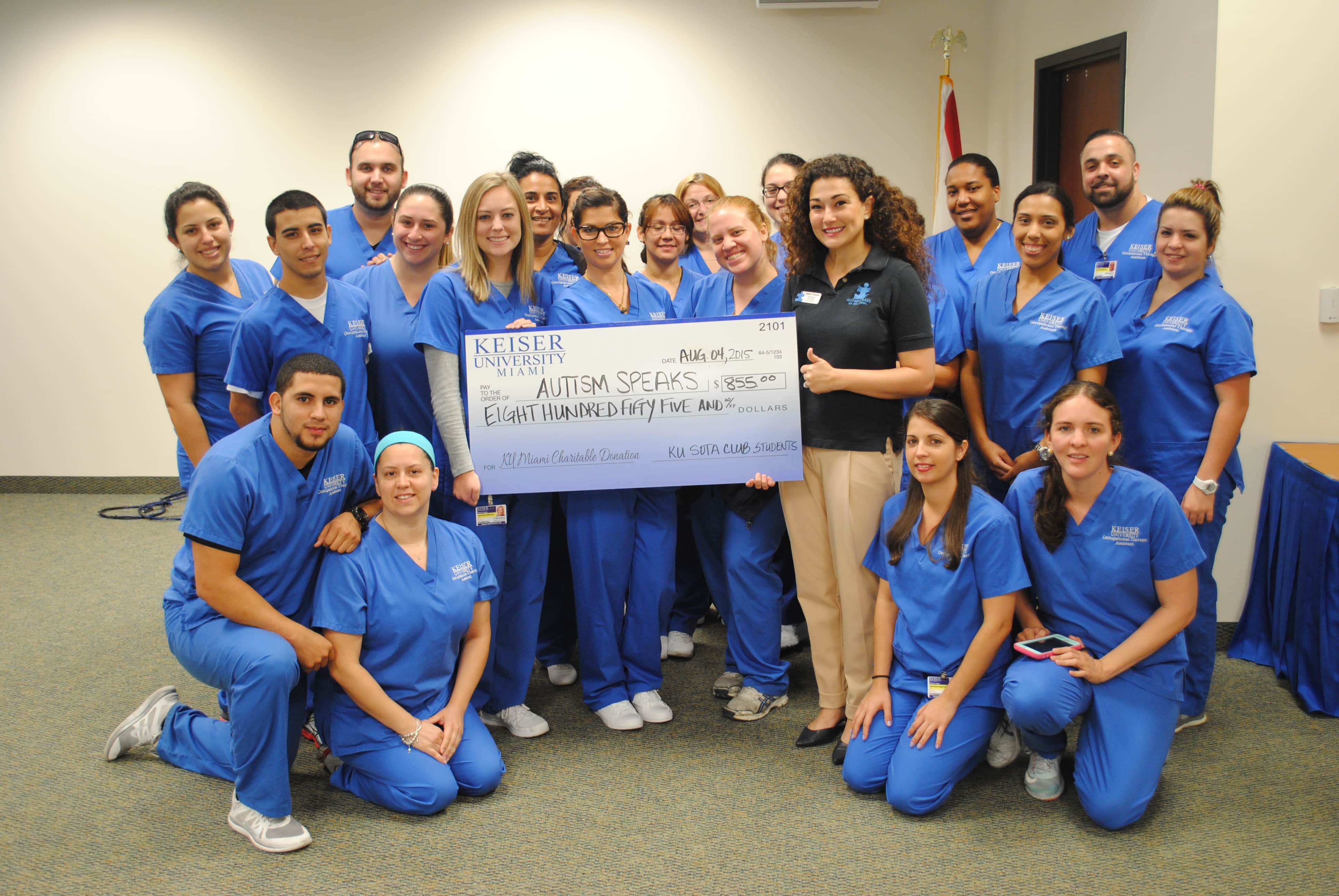 Student Occupational Therapy Assistant Club Raised Money for Autism Speaks