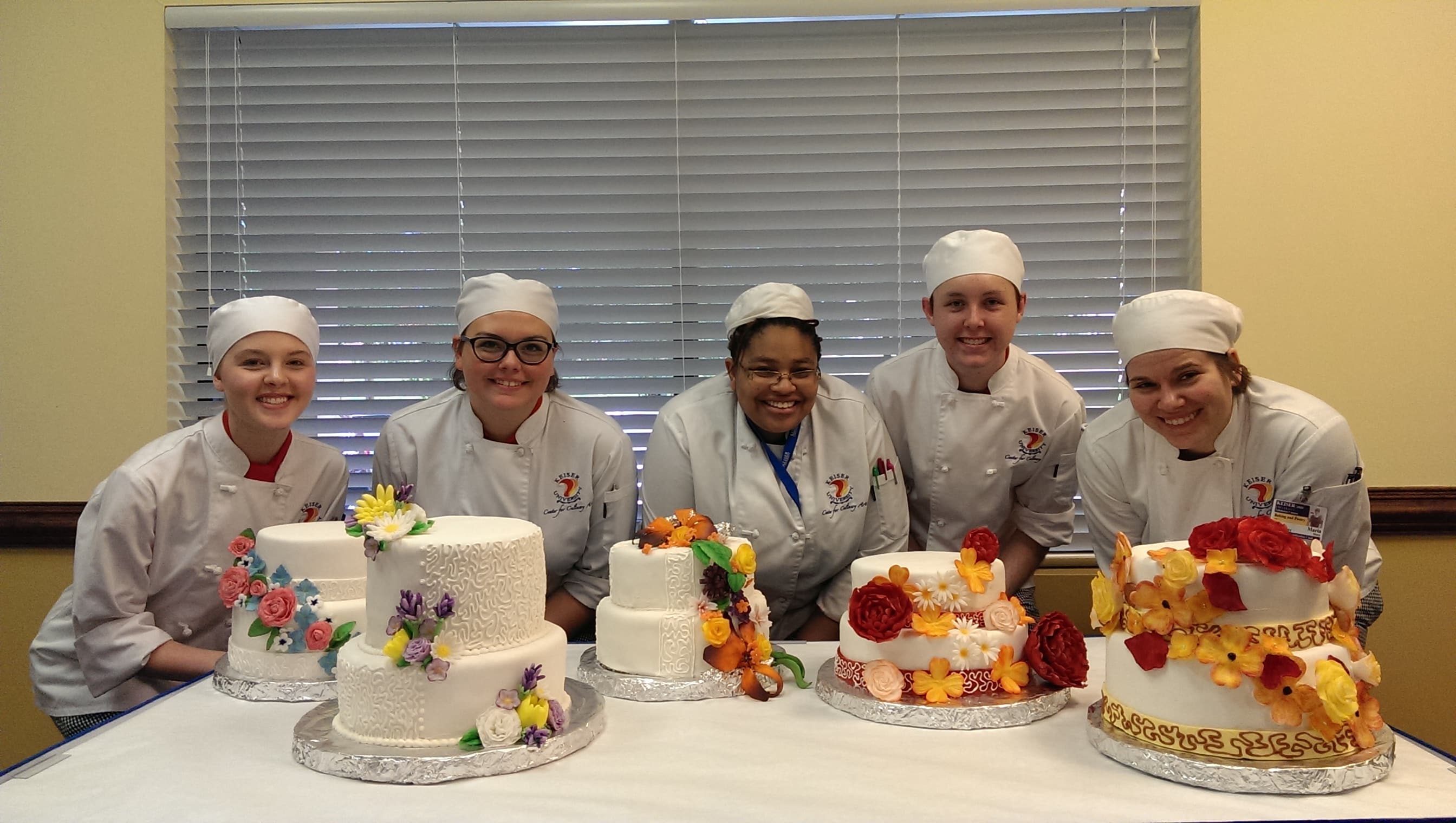 Tallahassee Culinary Arts Students Work on Wedding Cakes