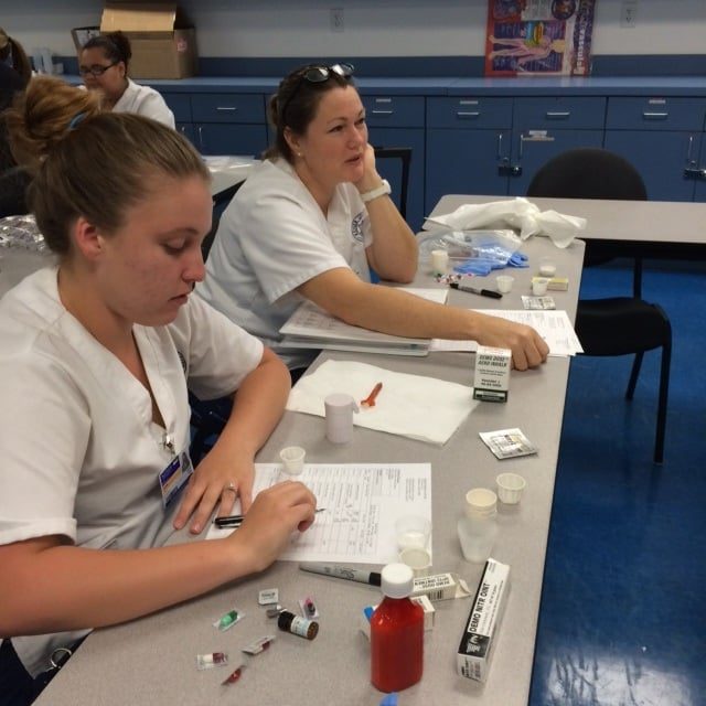 Melbourne Nursing Students Practice Skills in the Medication Lab