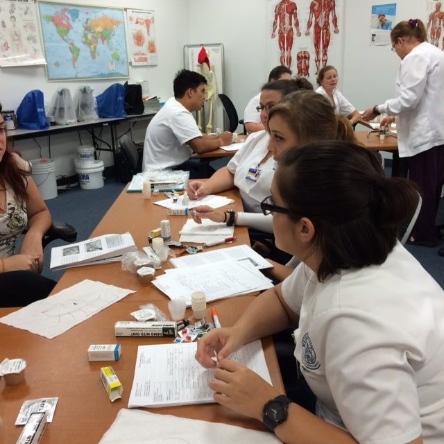 Melbourne Nursing Students Practice Skills in the Medication Lab
