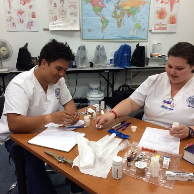 Melbourne Nursing Students Practice Skills in the Medication Lab