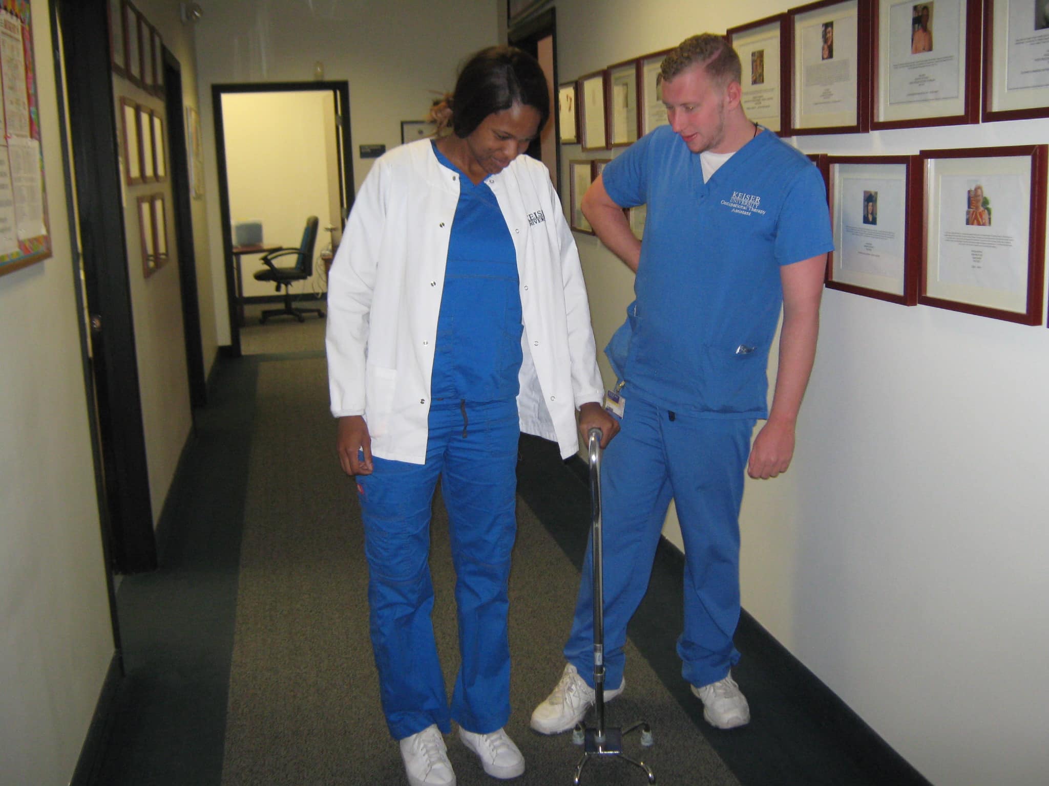 Occupational Therapy Assistant Students at the Daytona Beach Campus Learn About Ambulation
