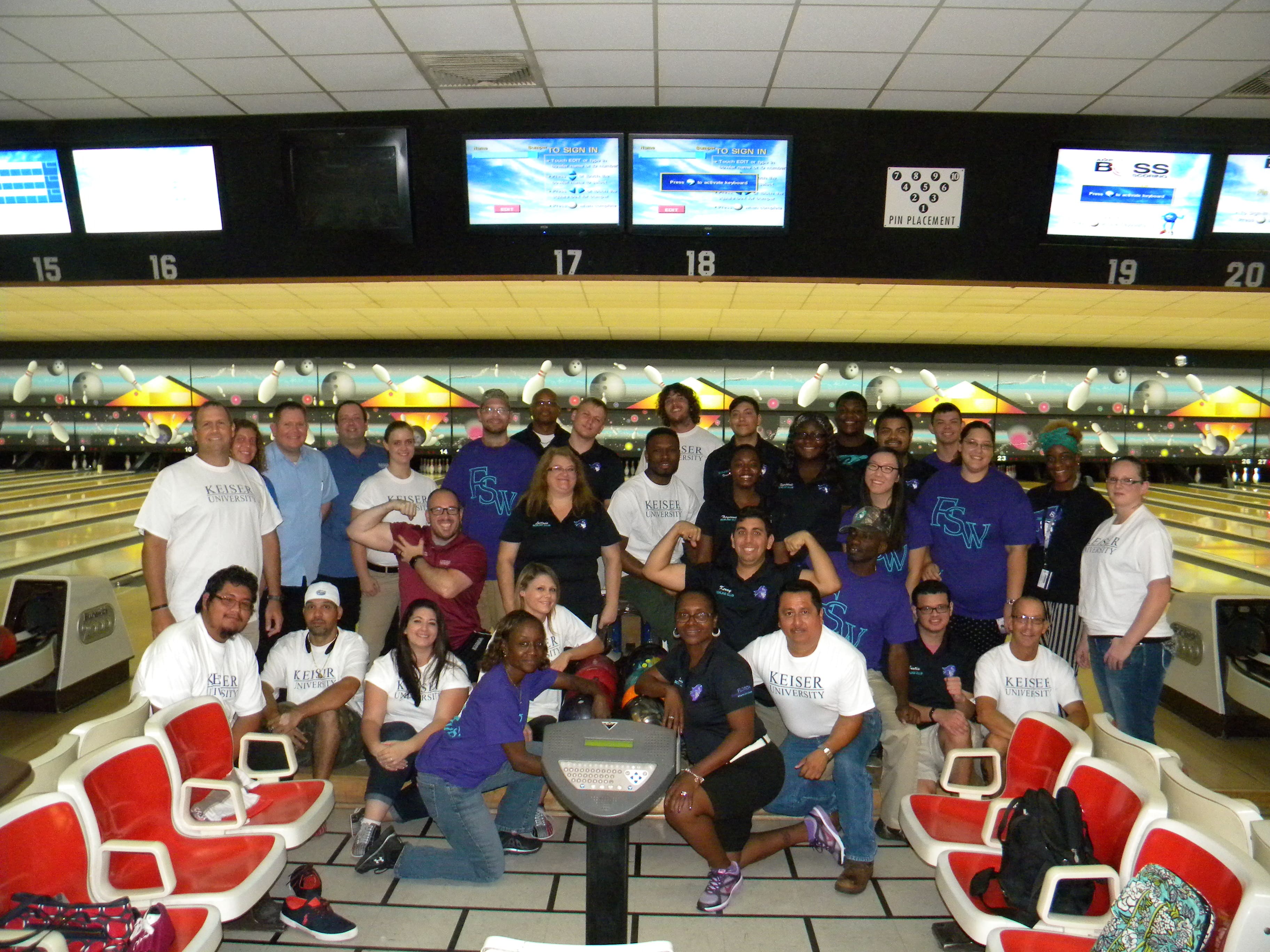 The Ft. Myers Campus Participated in a Bowling Tournament against Florida Southwestern University