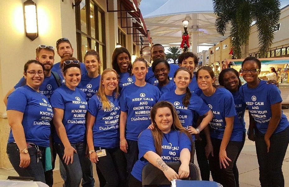 Nursing Students from West Palm Beach Do Assessment Screenings at Diabetes Awareness Event