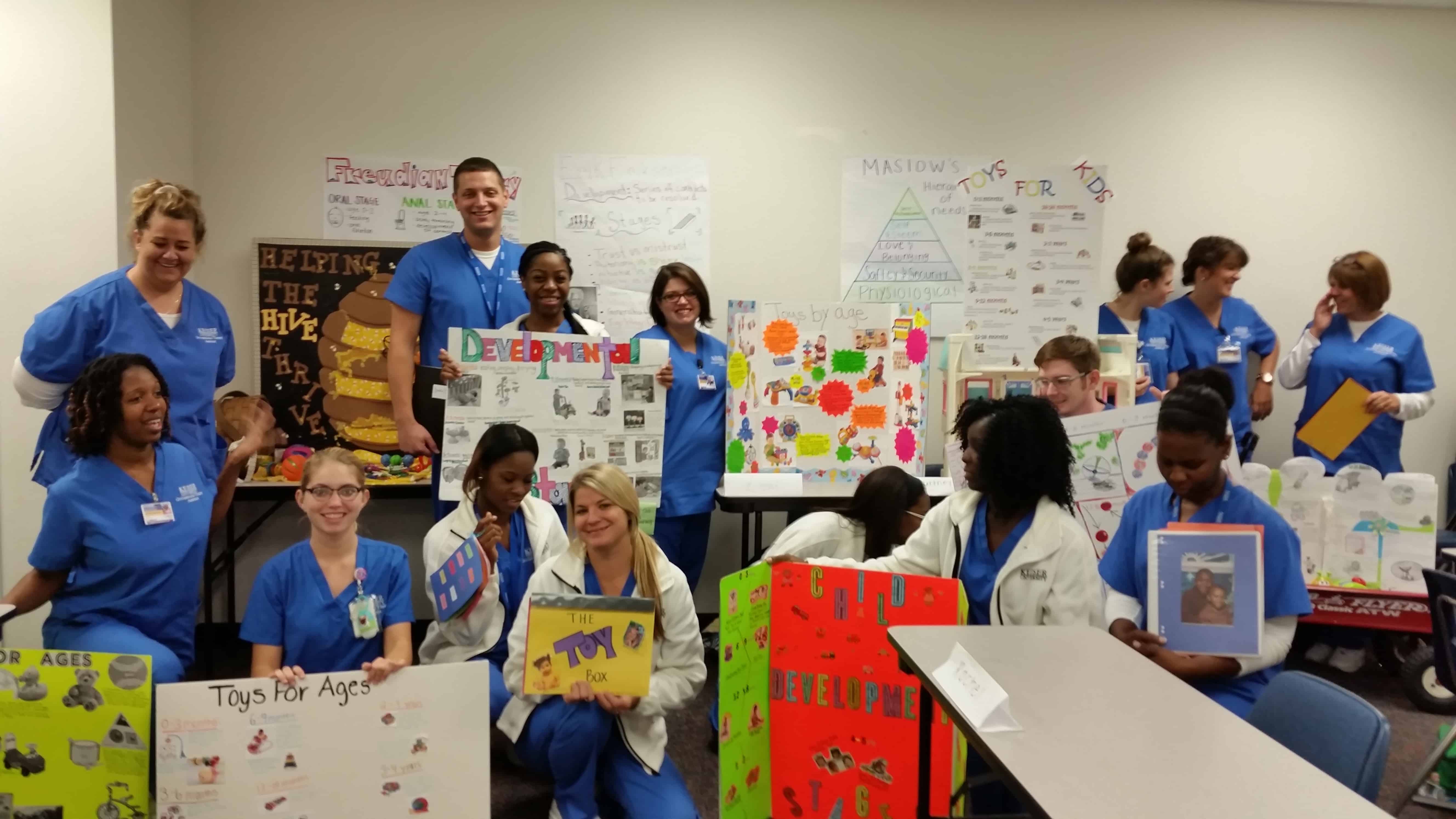 Tallahassee Occupational Therapy Assistant Students Work with Toys