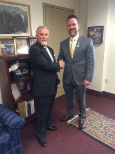 Larry with Sen. Garrett Richter