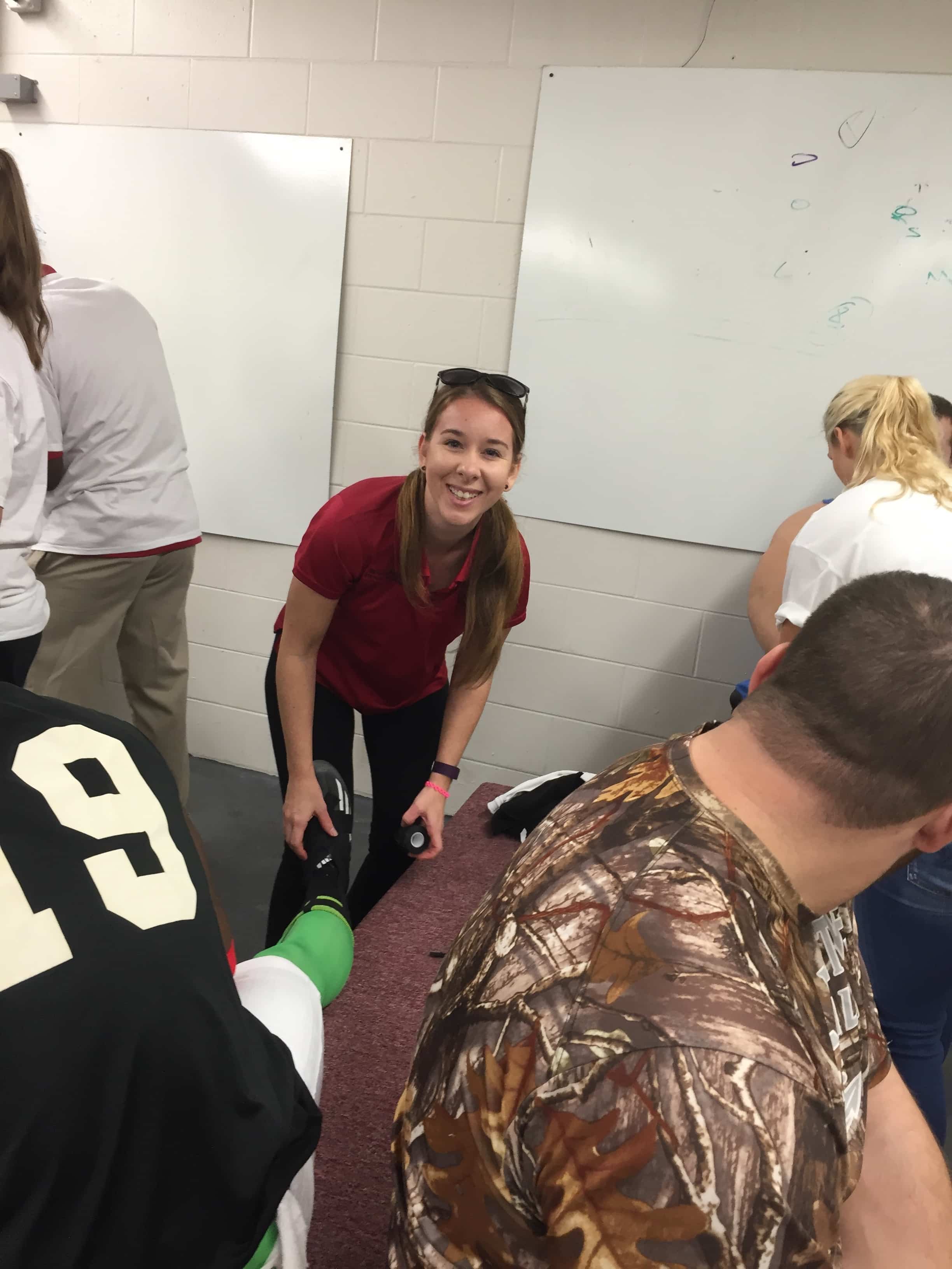 Sports Medicine and Fitness Technology Students from Daytona Work with