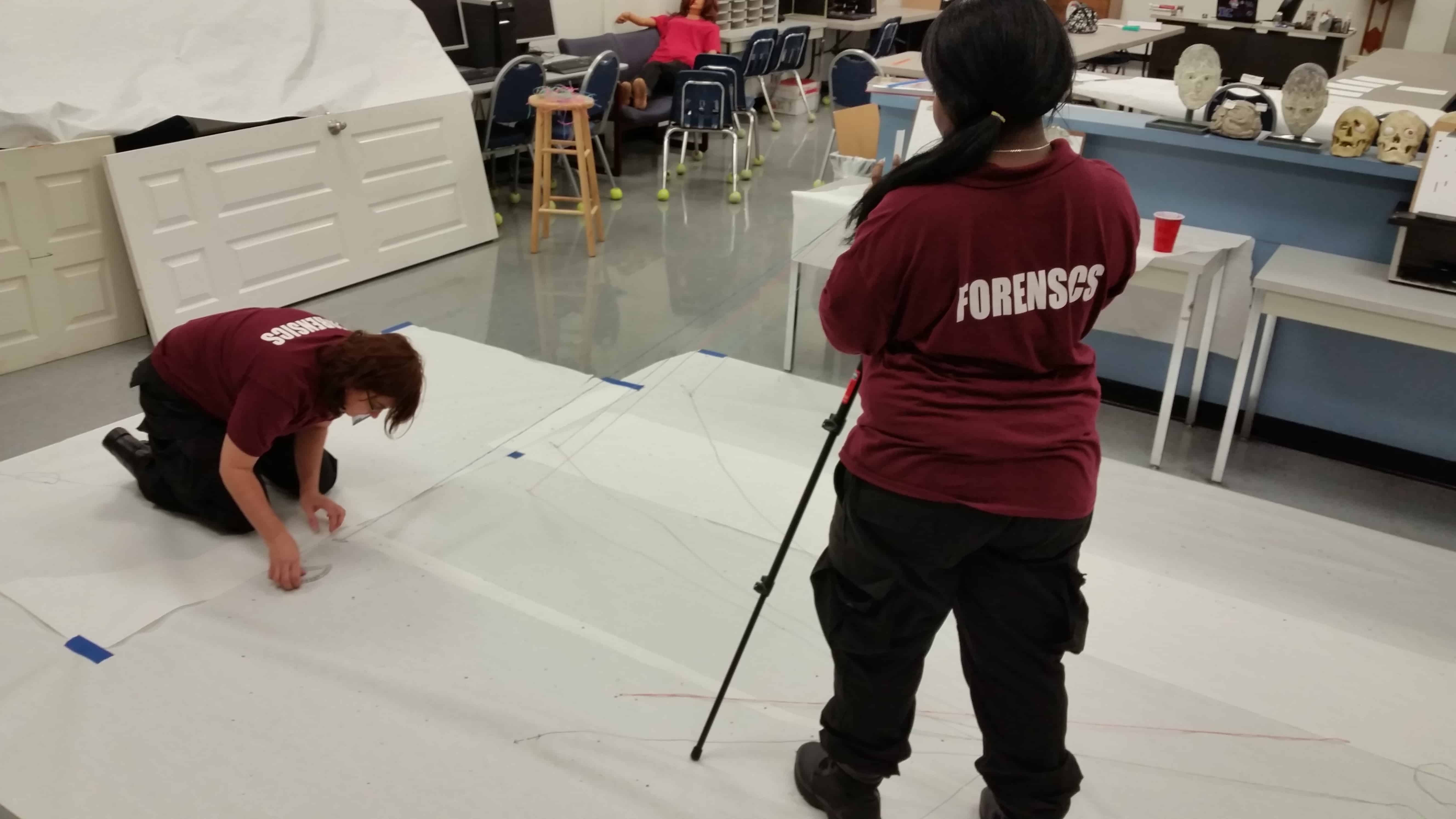 Forensic Investigation Students at the Daytona Campus Learn the "String