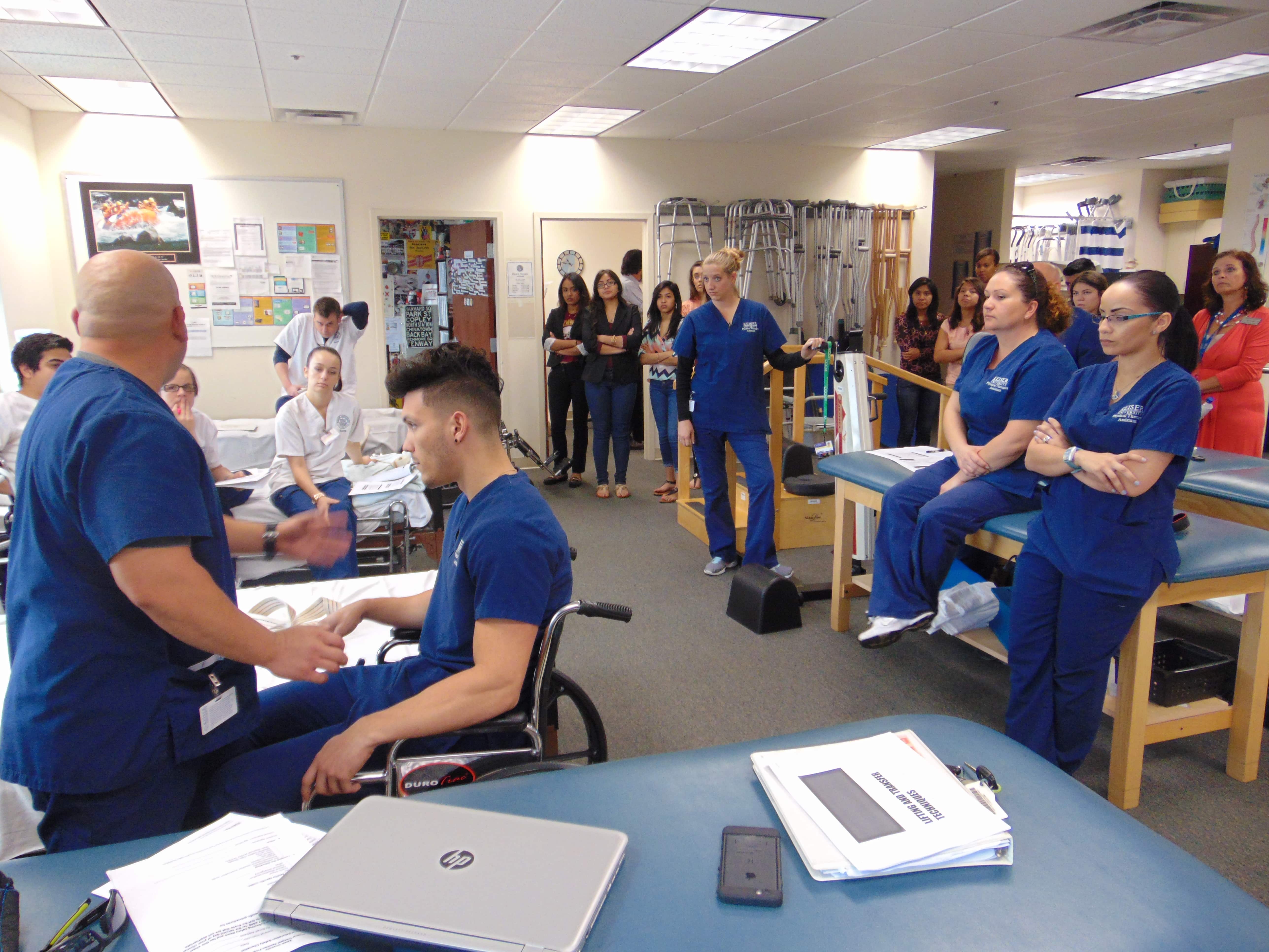 PTA and Nursing Students Participate in a Campus In-Service