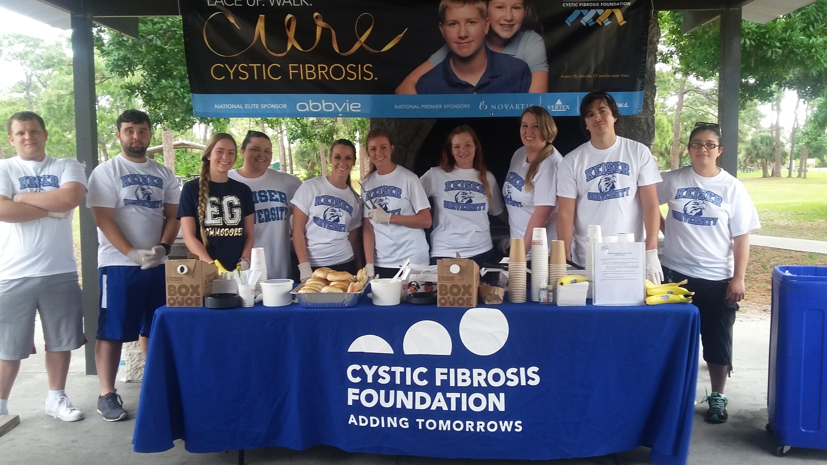 Students from the Melbourne Campus Participate in Great Strides Walk for Cystic Fibrosis Foundation