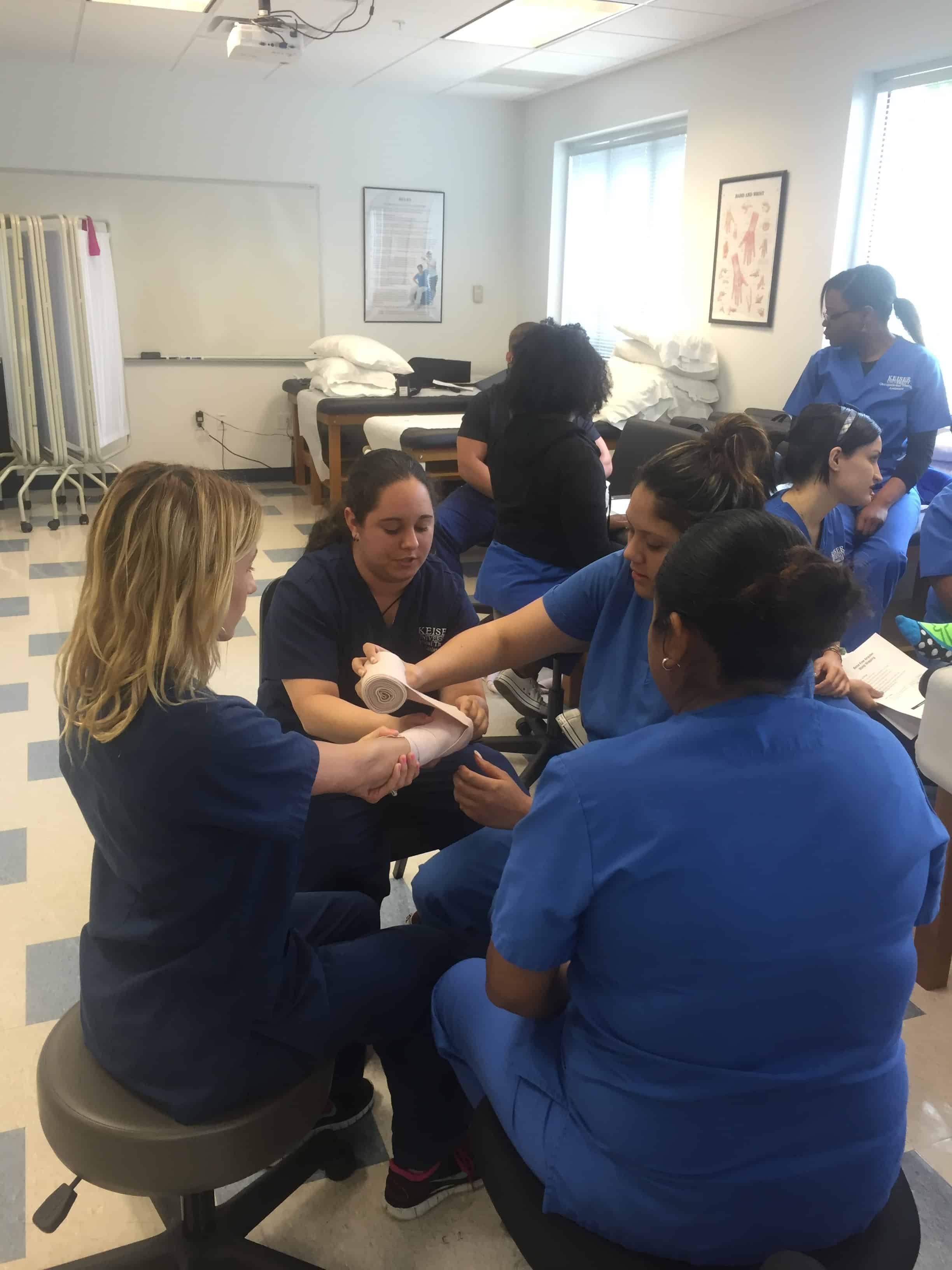 Physical Therapy Assistant & Occupational Therapy Assistant Students Learn From One Another