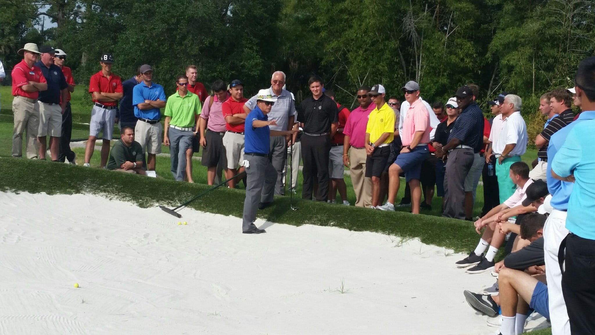 World Golf Hall of Famer Chi Chi Rodriguez visits the Keiser University Flagship Campus