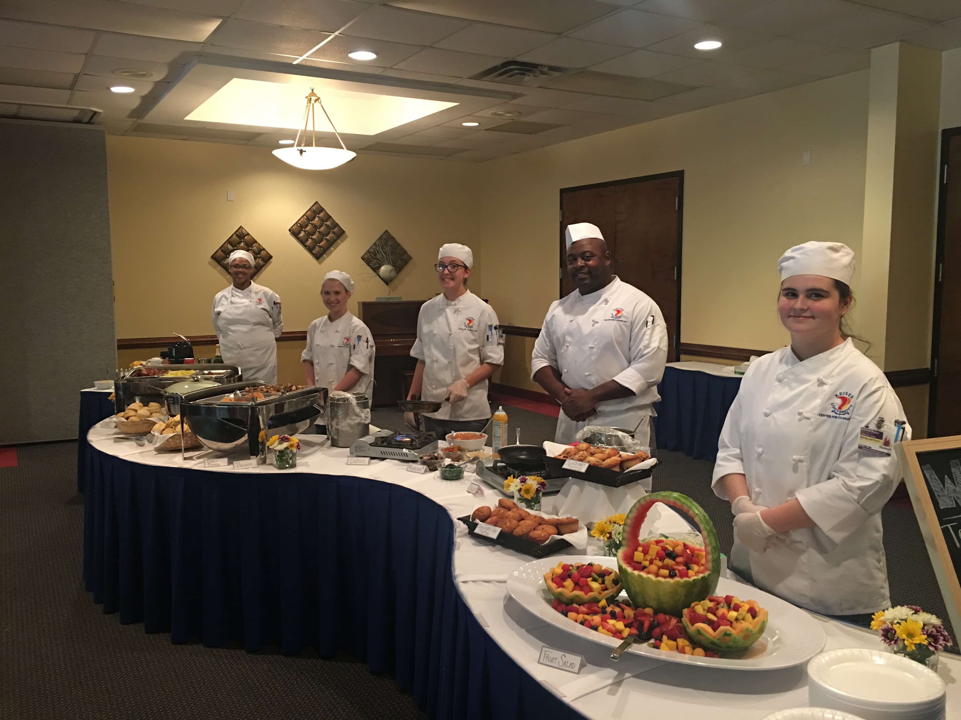 Tallahassee Culinary Students Create and Staff a Full Breakfast Buffet