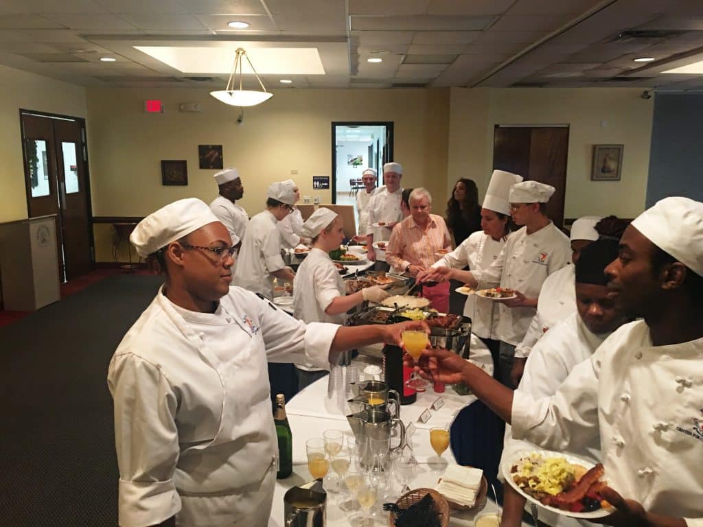 Tallahassee Culinary Students Create and Staff a Full Breakfast Buffet