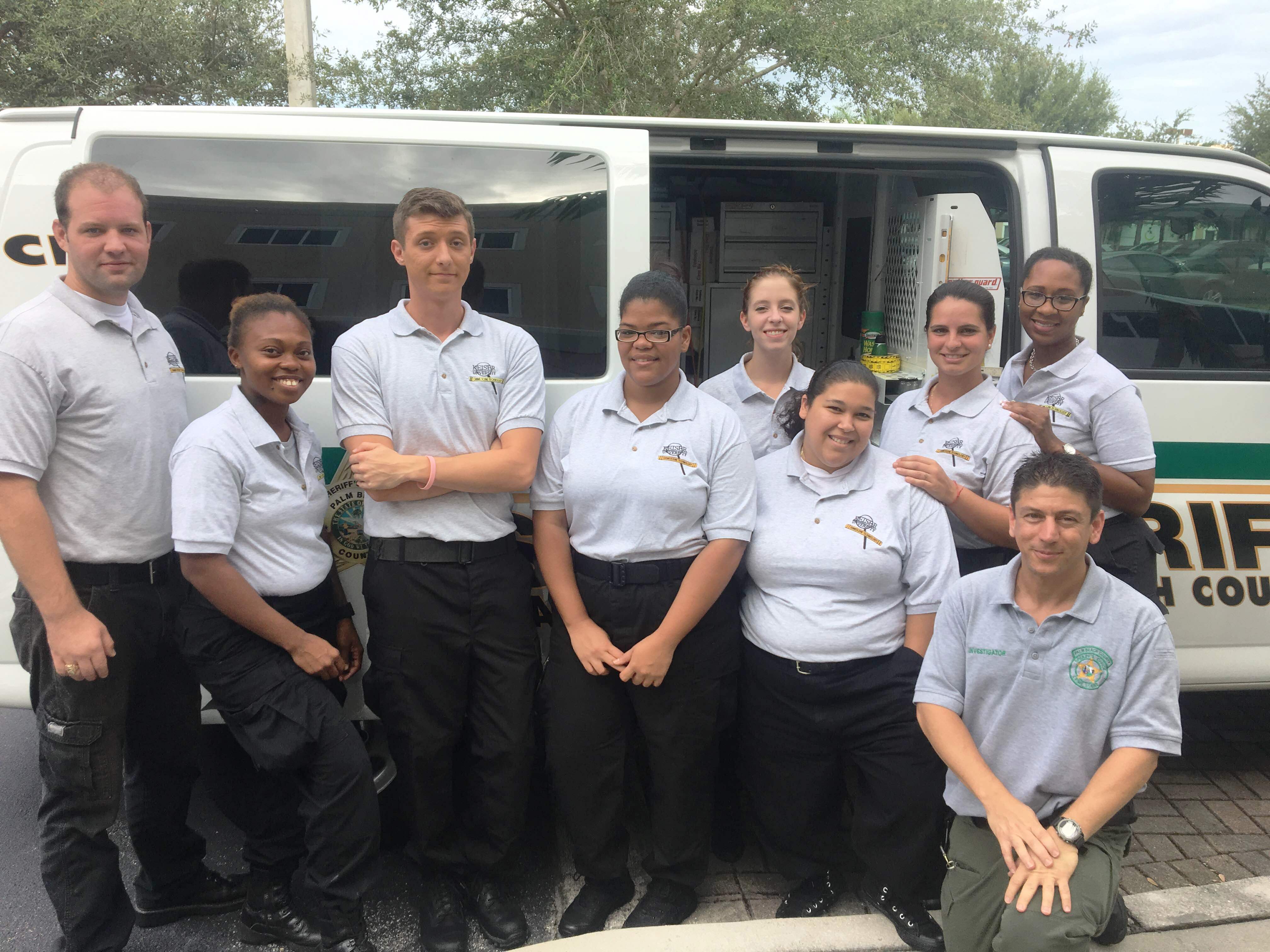 West Palm Beach CST Students Learn About Crime Scene Vehicles
