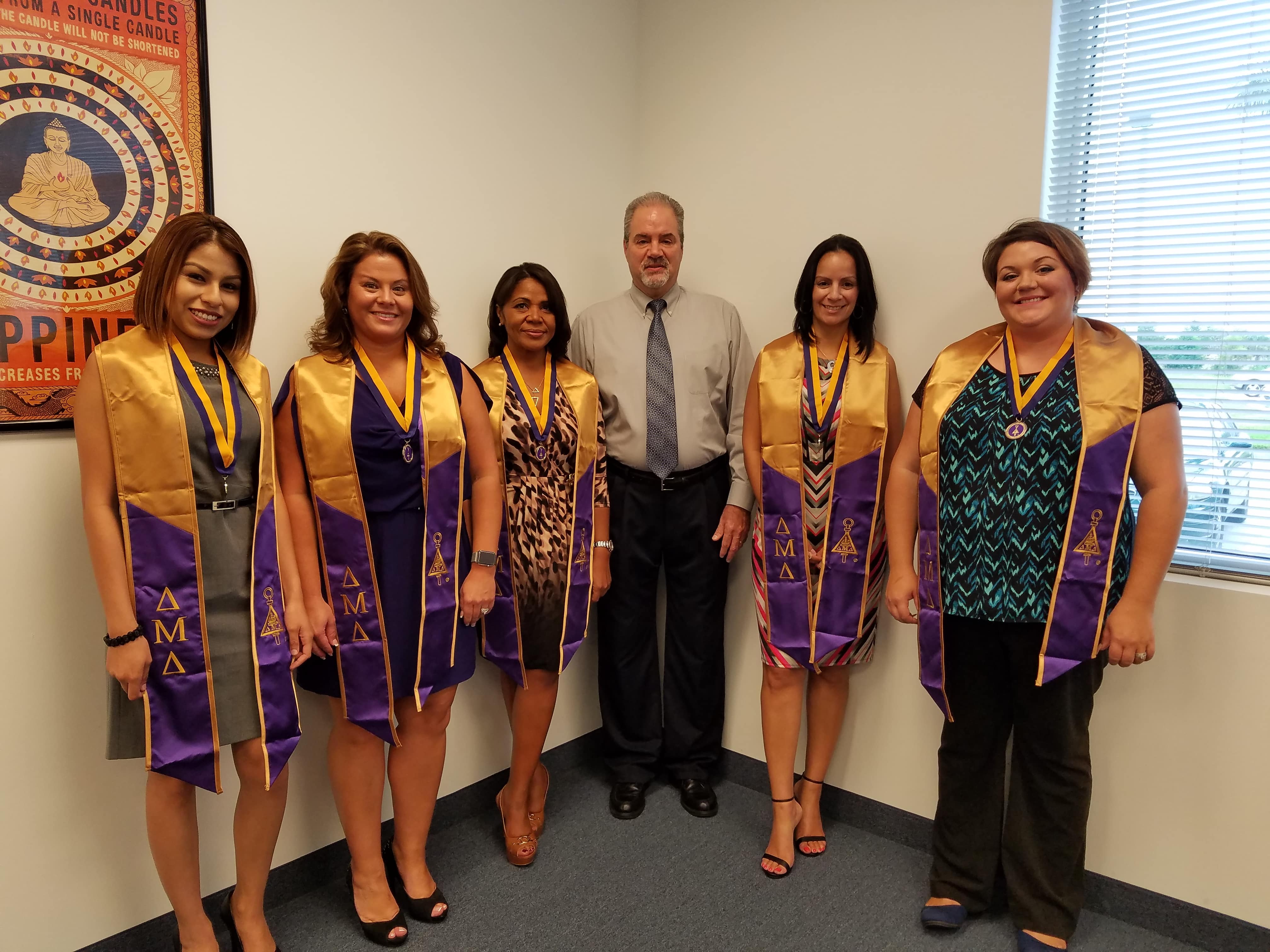 Delta Mu Delta New Inductees at Fort Myers Ceremony Keiser