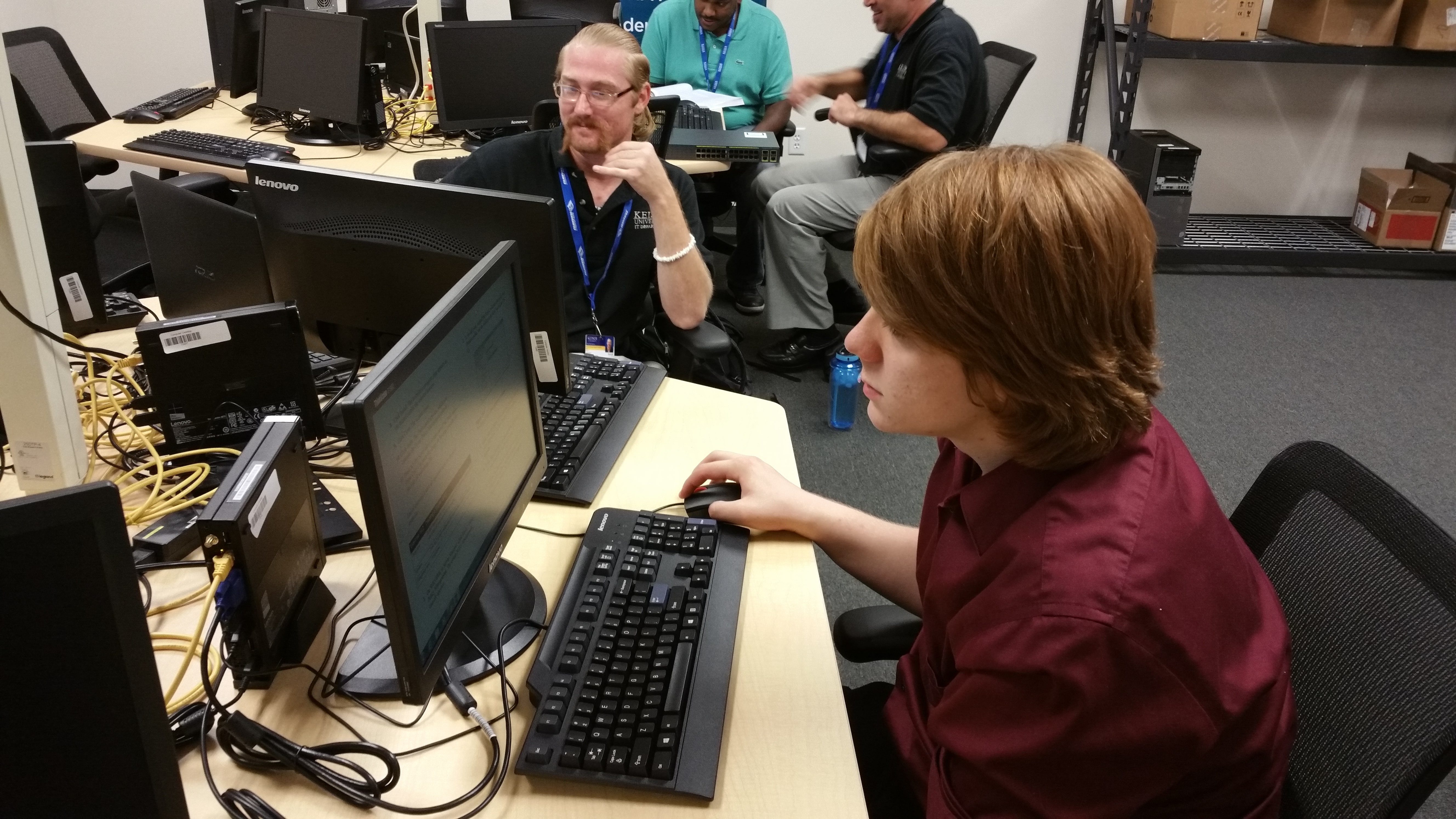 Information Technology Students Learn Web Development