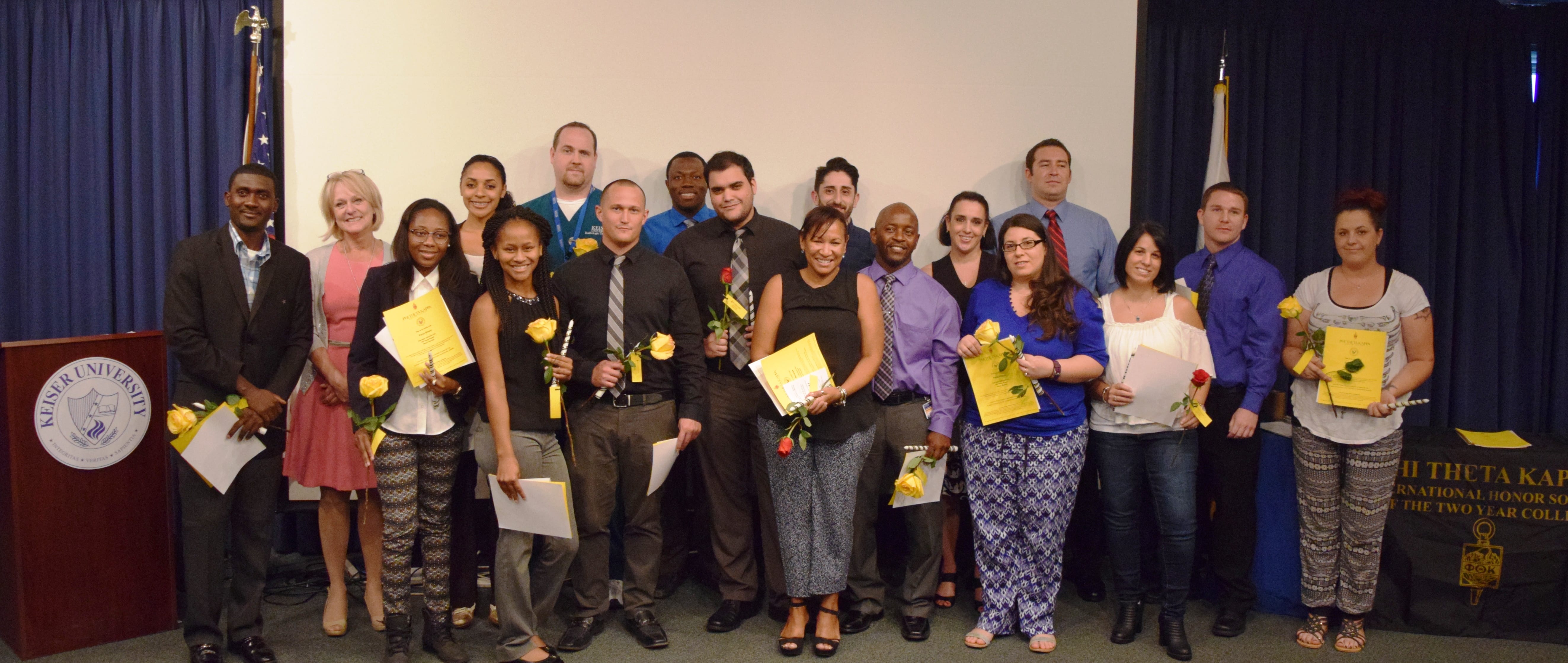 New PTK Members Inducted at Ft. Lauderdale Campus