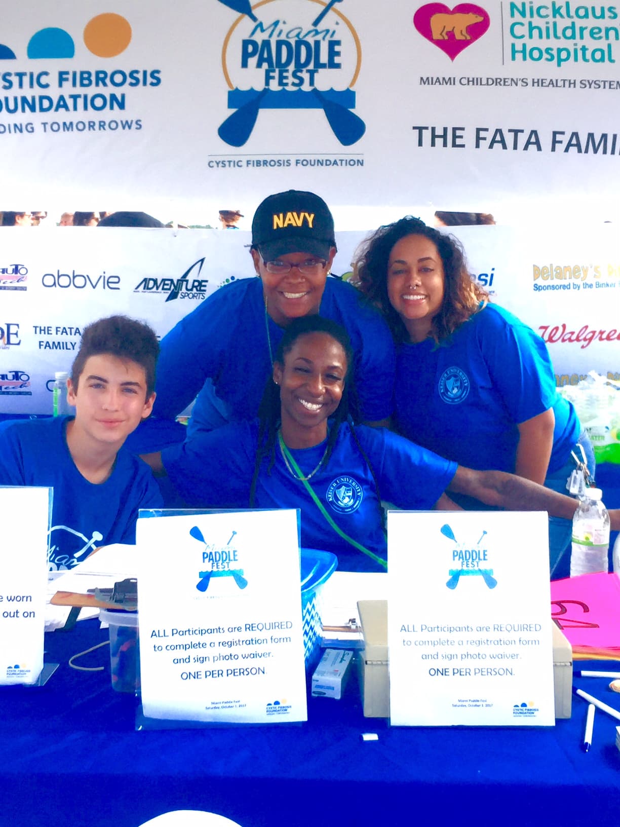 The Miami Campus Volunteers at a CFF Event