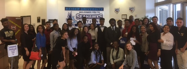 Treasure Coast High School Visits the Port St. Lucie Campus for a Shark Tank Competition