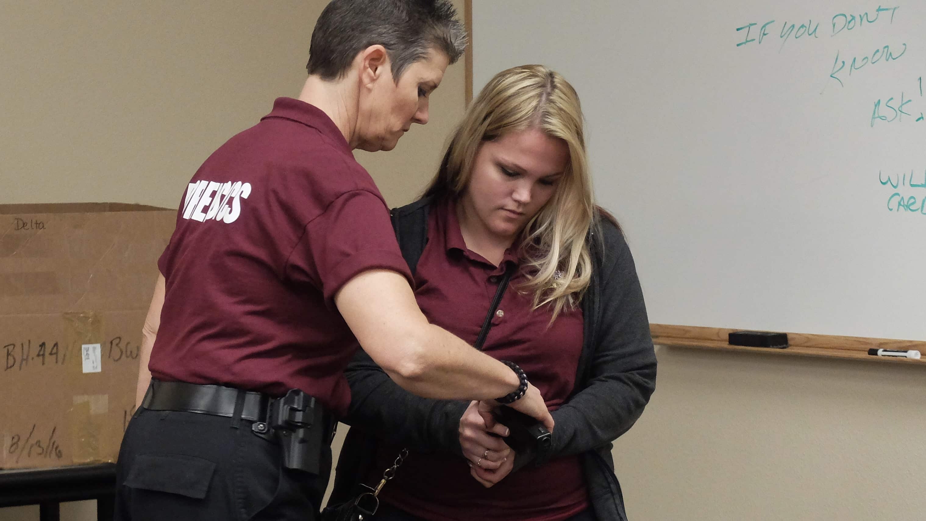 Crime Scene Tech Students Learn Firearm Processing