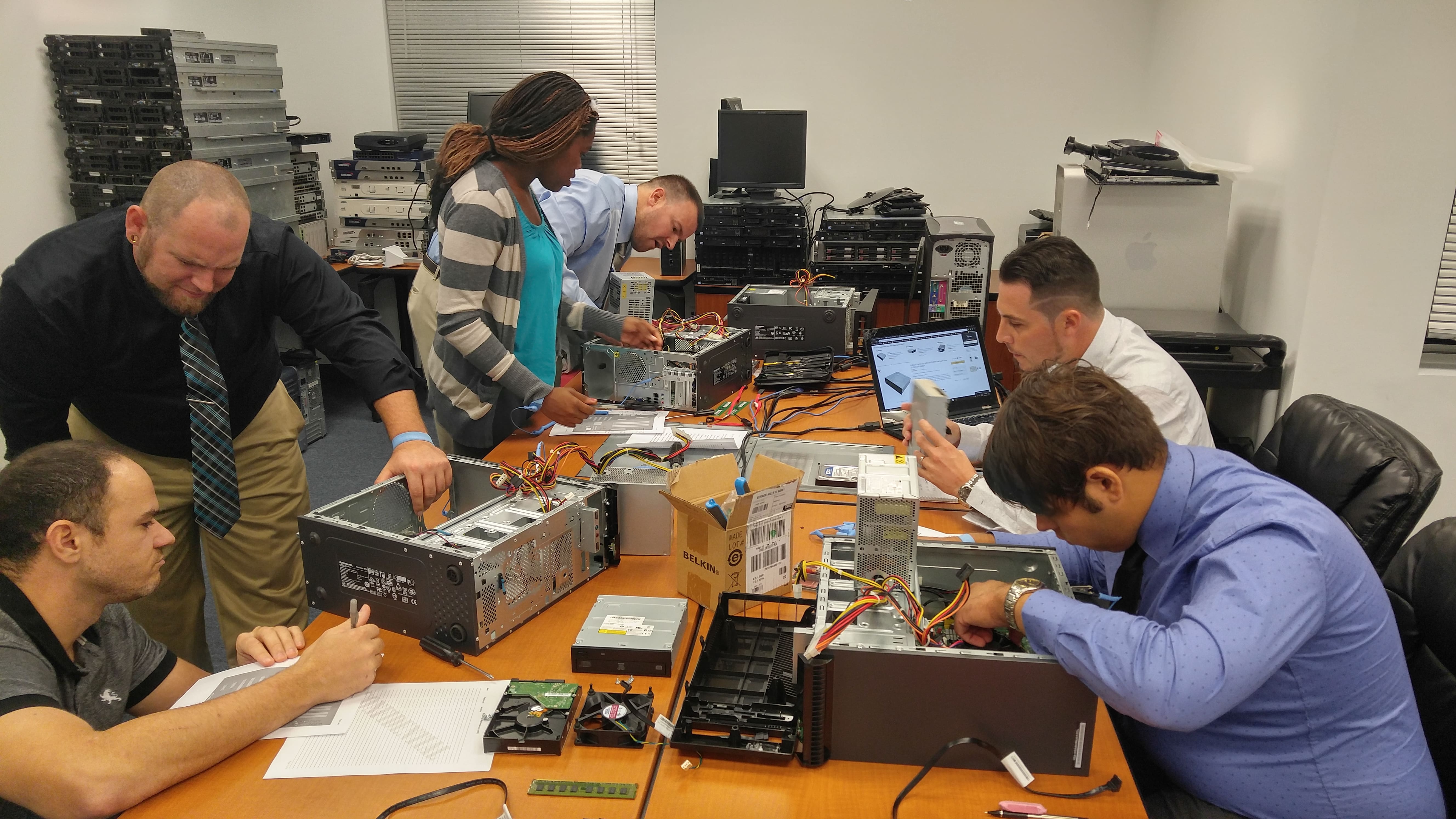 Breaking Down and Building Up PC’s at Keiser University Fort Myers 