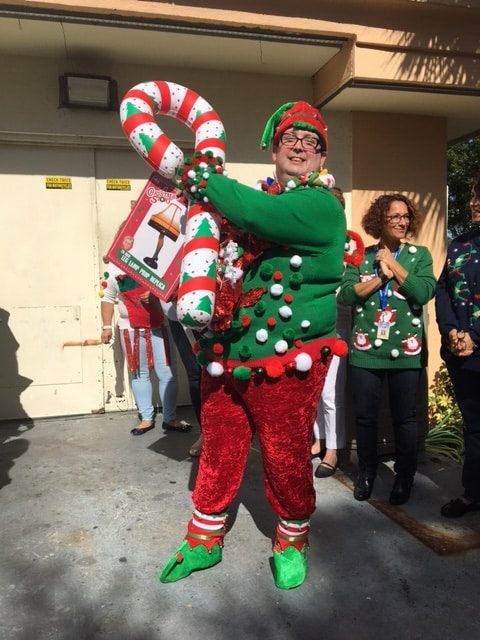 The Office of the Chancellor Holds an Ugly Sweater Contest