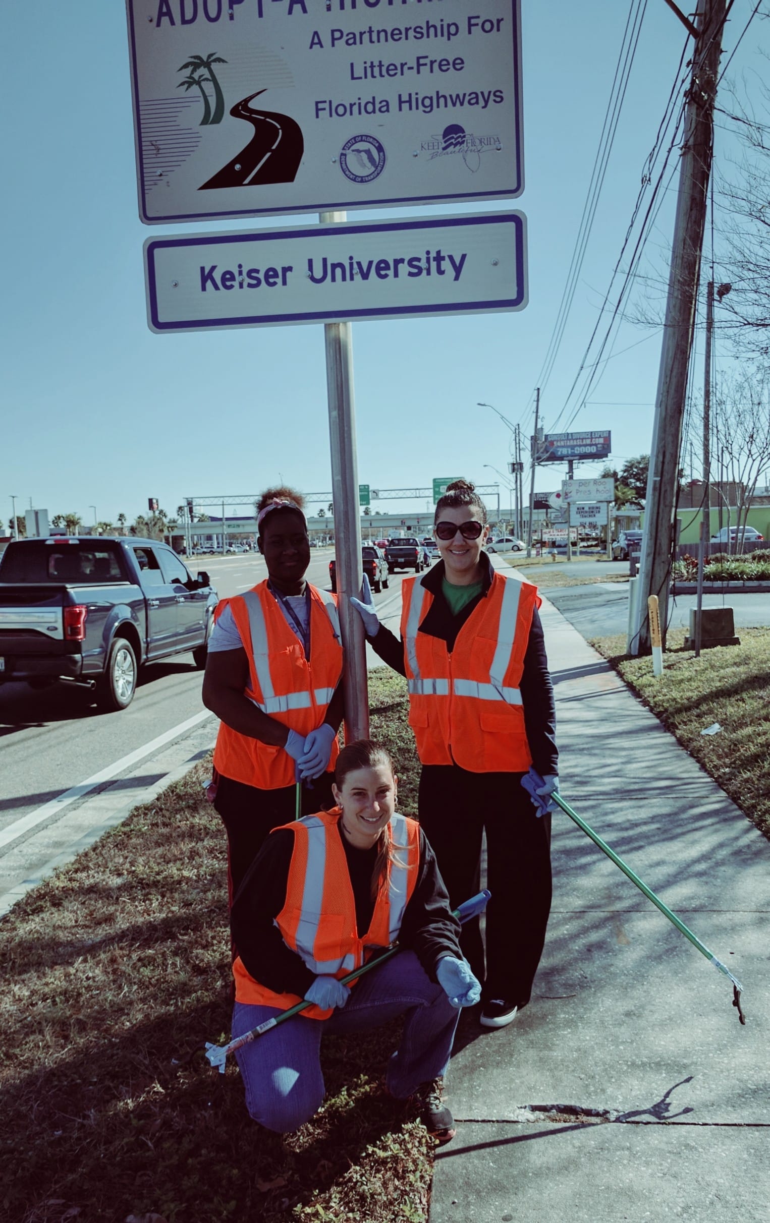 Clearwater SGA Members Volunteer to Clean-Up Roads