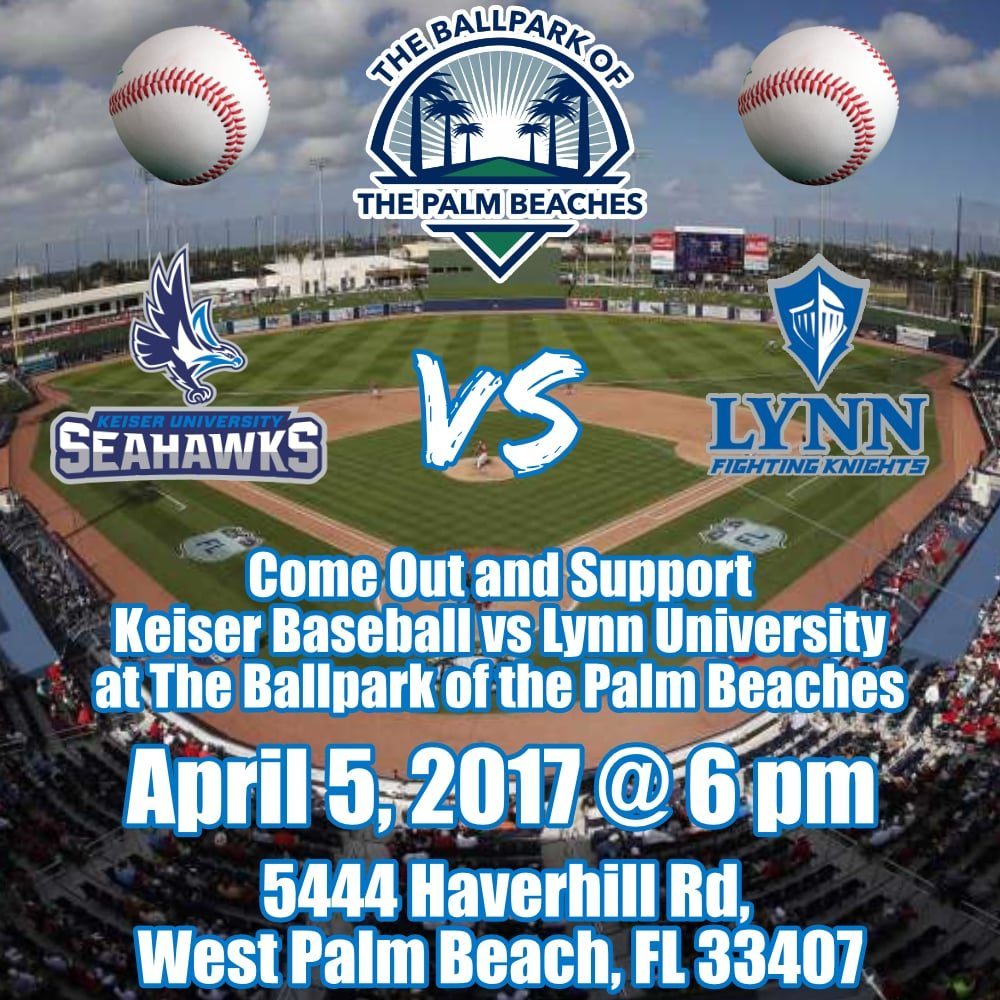 Support KU Seahawks Baseball vs. Lynn University