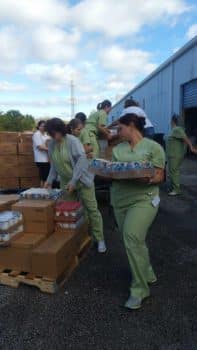 D Amp N Food Pantry March 2017 1 - Melbourne Dietetics And Nutrition Students Volunteer At Food Pantry - Academics