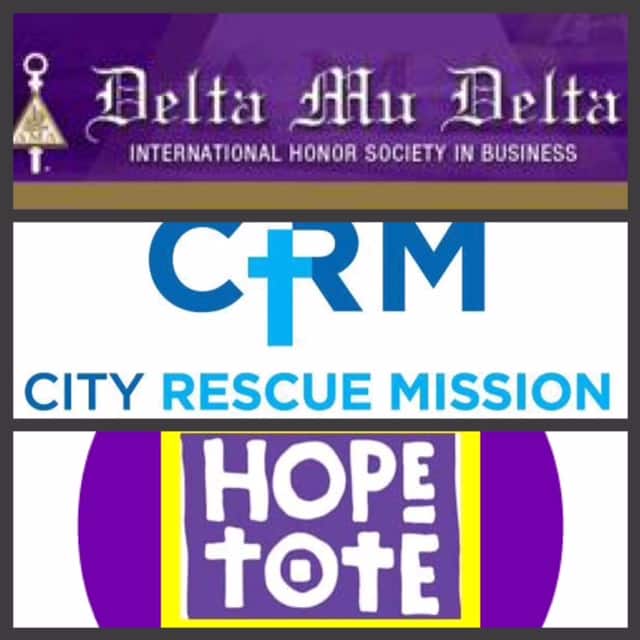 Delta Mu Delta Jacksonville Donated $400 Worth of Items to the City Rescue Mission