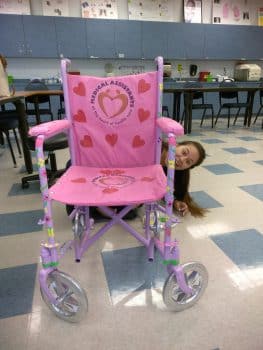 Ma Chair For Charity April 2017 2 - Medical Assisting Class Decorates Wheelchair For Good Cause In Fort Myers - Community News