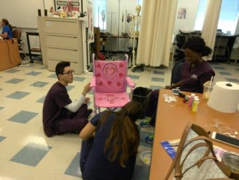 Ma Chair For Charity April 2017 3 - Medical Assisting Class Decorates Wheelchair For Good Cause In Fort Myers - Community News