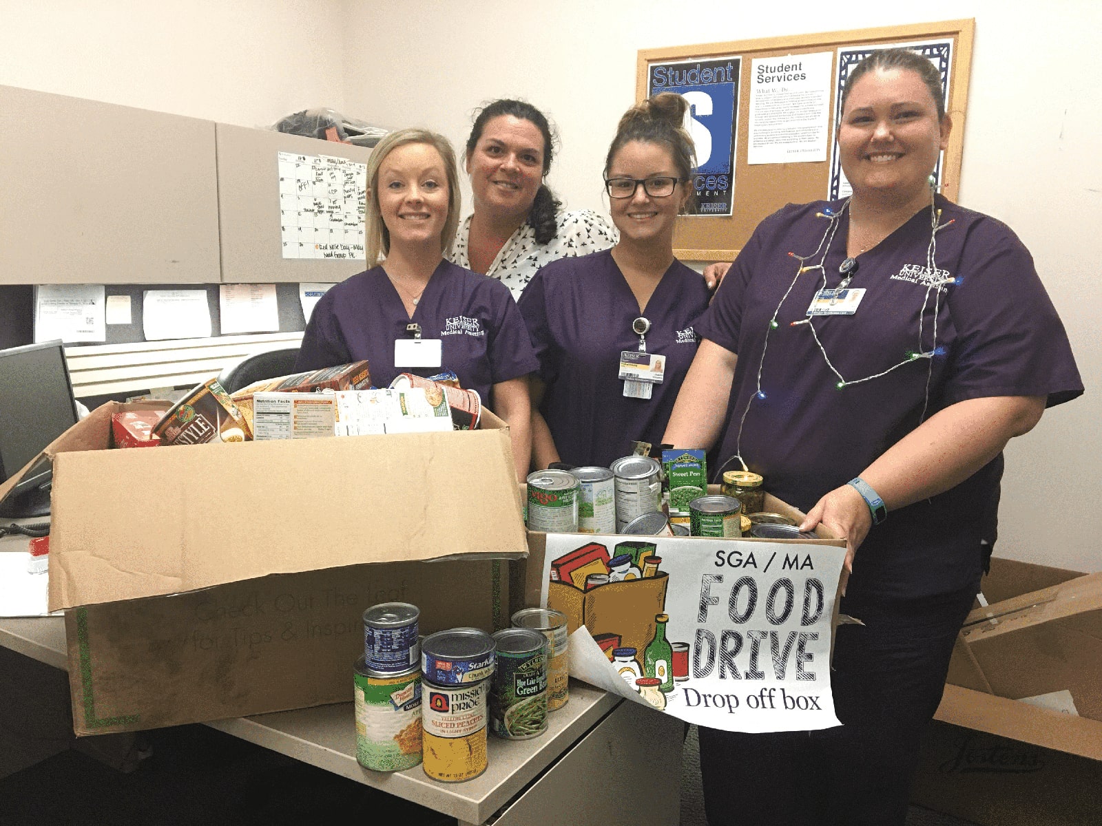 Tampa’s SGA & MA Students Hold a Canned Food Drive