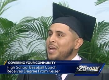 Baseball Coach Inspires Players As He Earns Keiser University Degree - Seahawk Nation