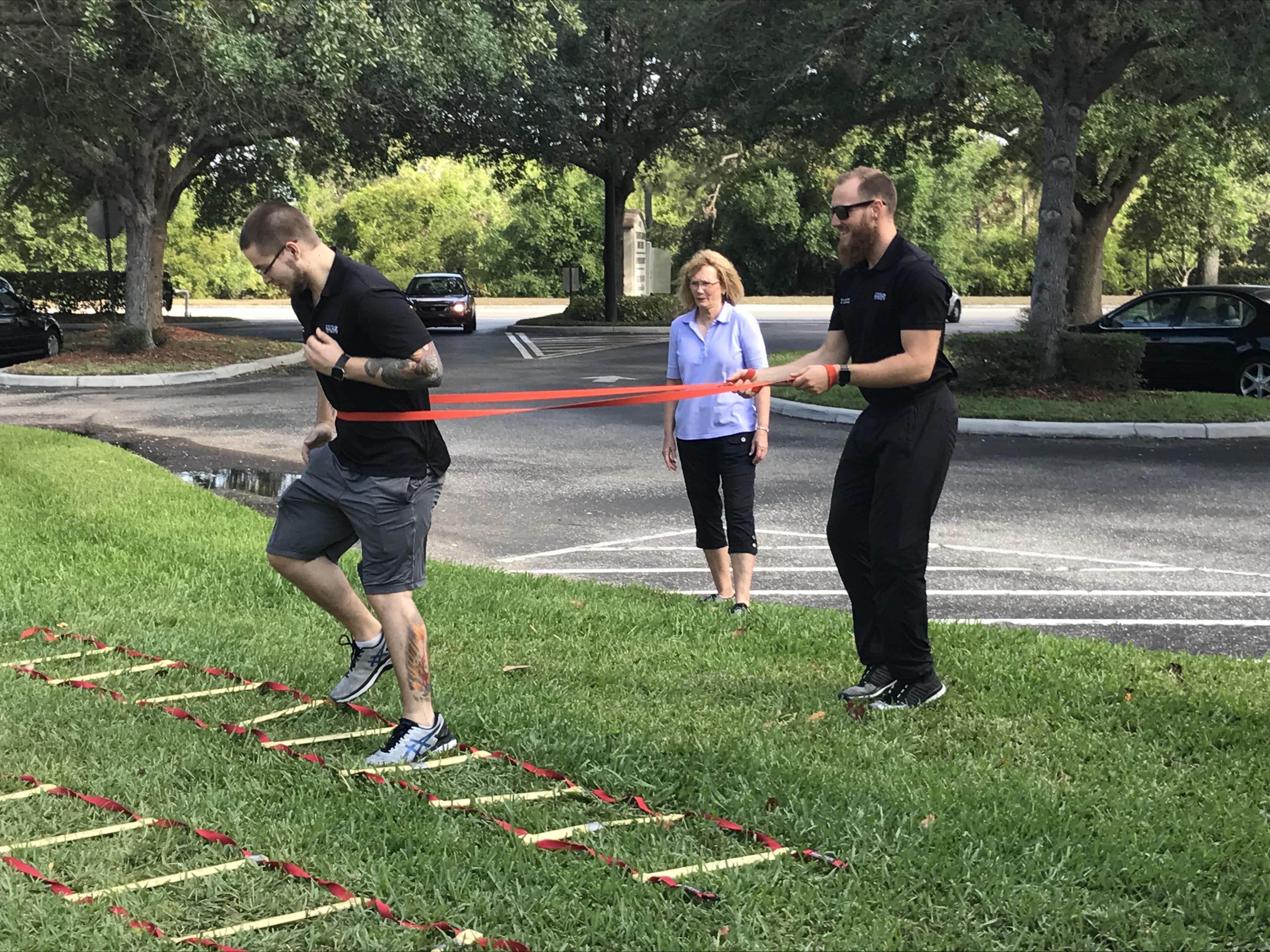 Sarasota SMFT Students Practice Agility Drills