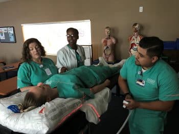 Radiation Therapy June 2017 4 - Radiation Therapy Students Work In Simulation Lab - Academics
